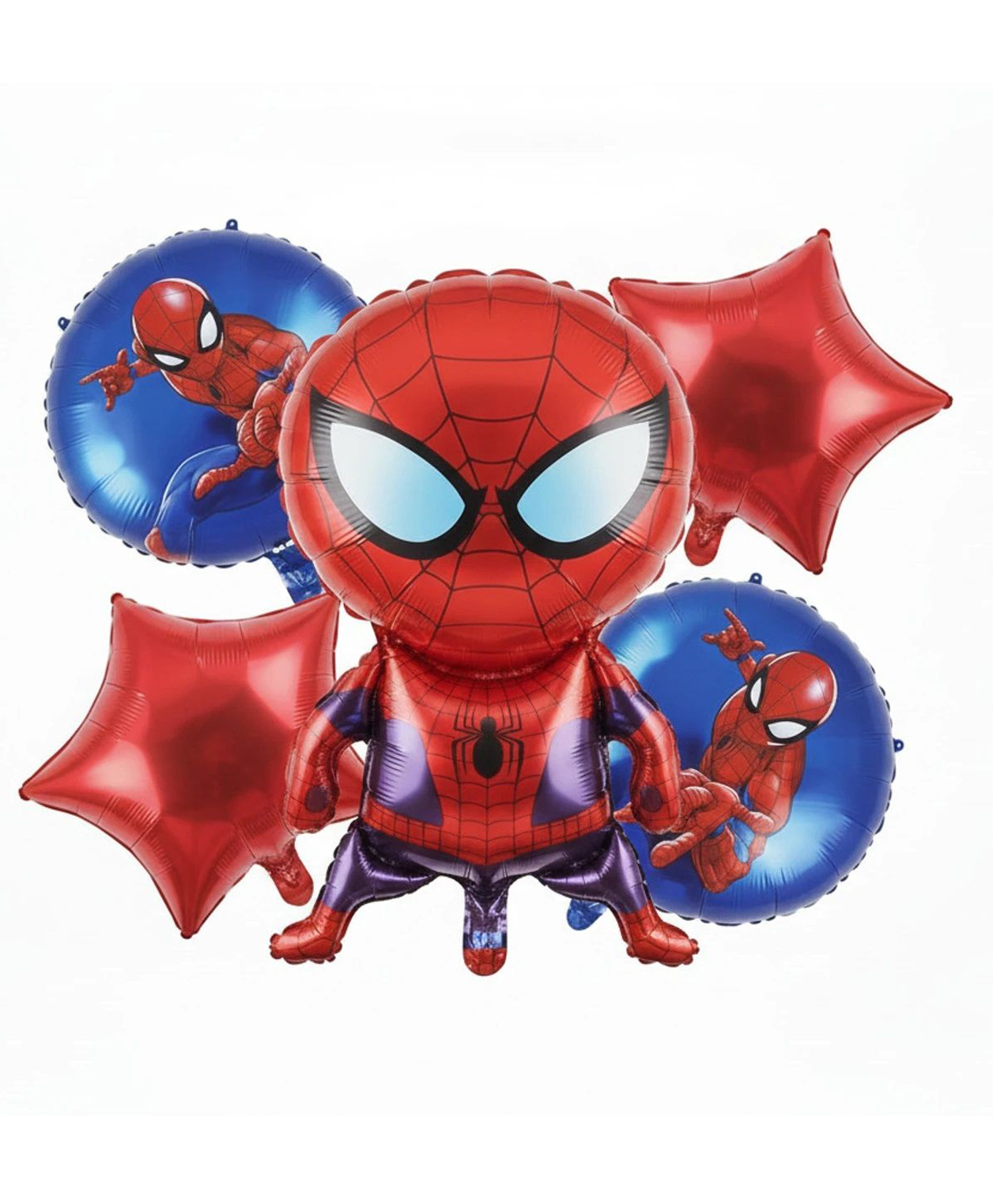 Flick In Spiderman Theme 5 Pc Foil Balloon Set for Kids Birthday Decoration | Superhero Party Decoration Balloons for Boys Birthday Party-image-22