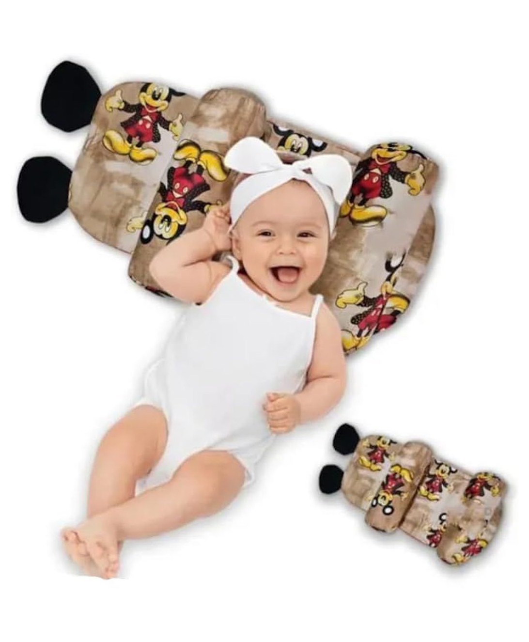 Numum Adjustable Pillow | Sliding Pillow | Head haping pillow with side support | filled with high quality fibre - Mickey Adjustablepillow-image-29