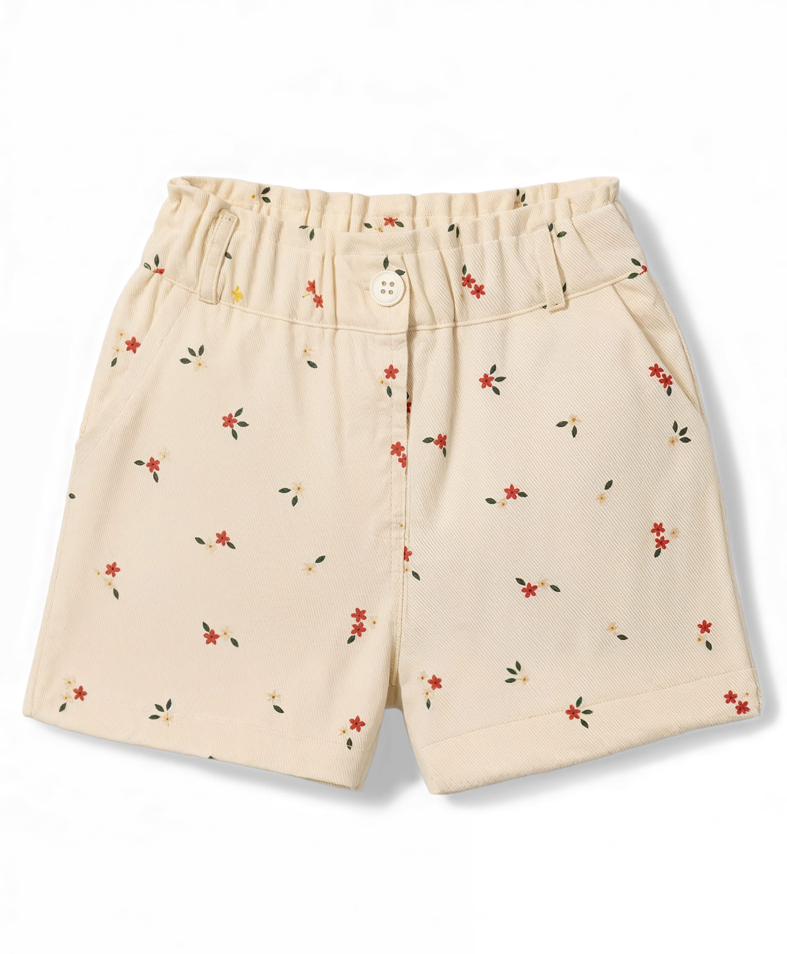 Bonfino Cotton Woven Floral Printed Shorts - OffWhite-picture-10