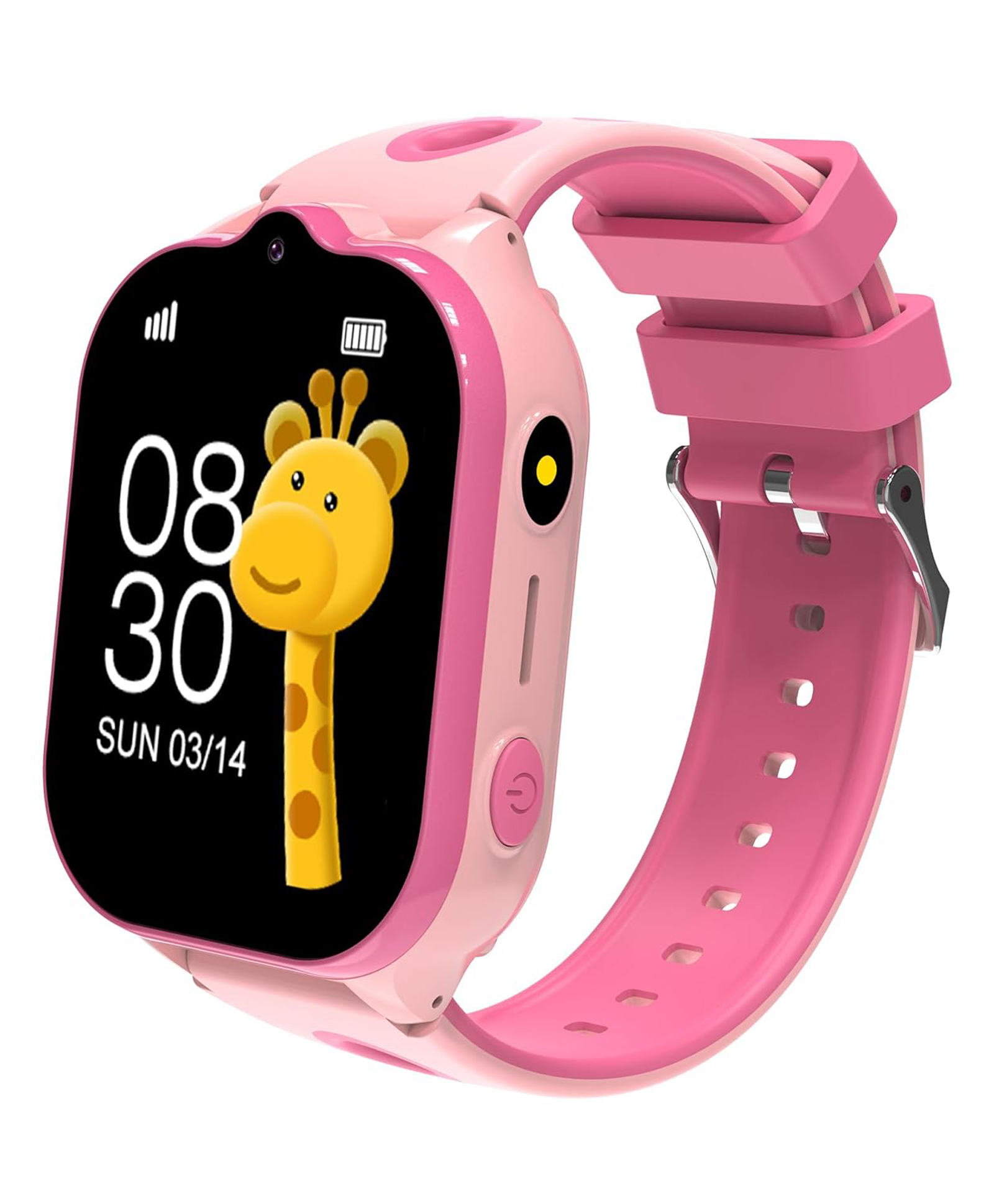 Wearfit Champ 4G Pro Kids Smart Watch, 4G Long-Lasting Video & Phone Call, Location Tracking, 7 Games & IP67 Water-Resistance for age 3-12 Years, Pink-image-16