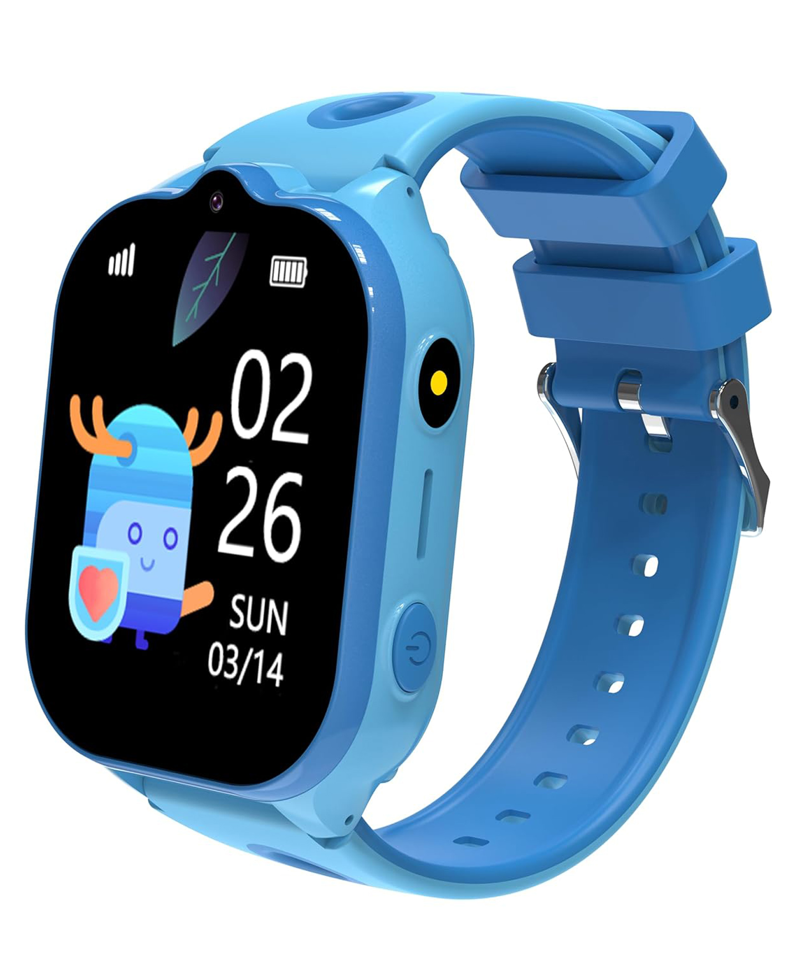 Wearfit Champ 4G Pro Kids Smart Watch, 4G Long-Lasting Video & Phone Call, Location Tracking, 7 Games & IP67 Water-Resistance for age 3-12 Years, blue-image-45