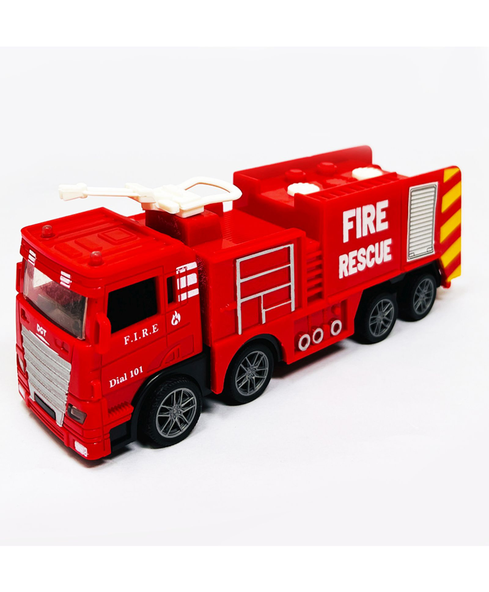 Parteet Die Cast fire Brigade 8 Wheel Truck Toy for Kids - Friction Powered Emergency Rescue Toy Vehicle with Water Pump Truck Toys for Kids-picture-23