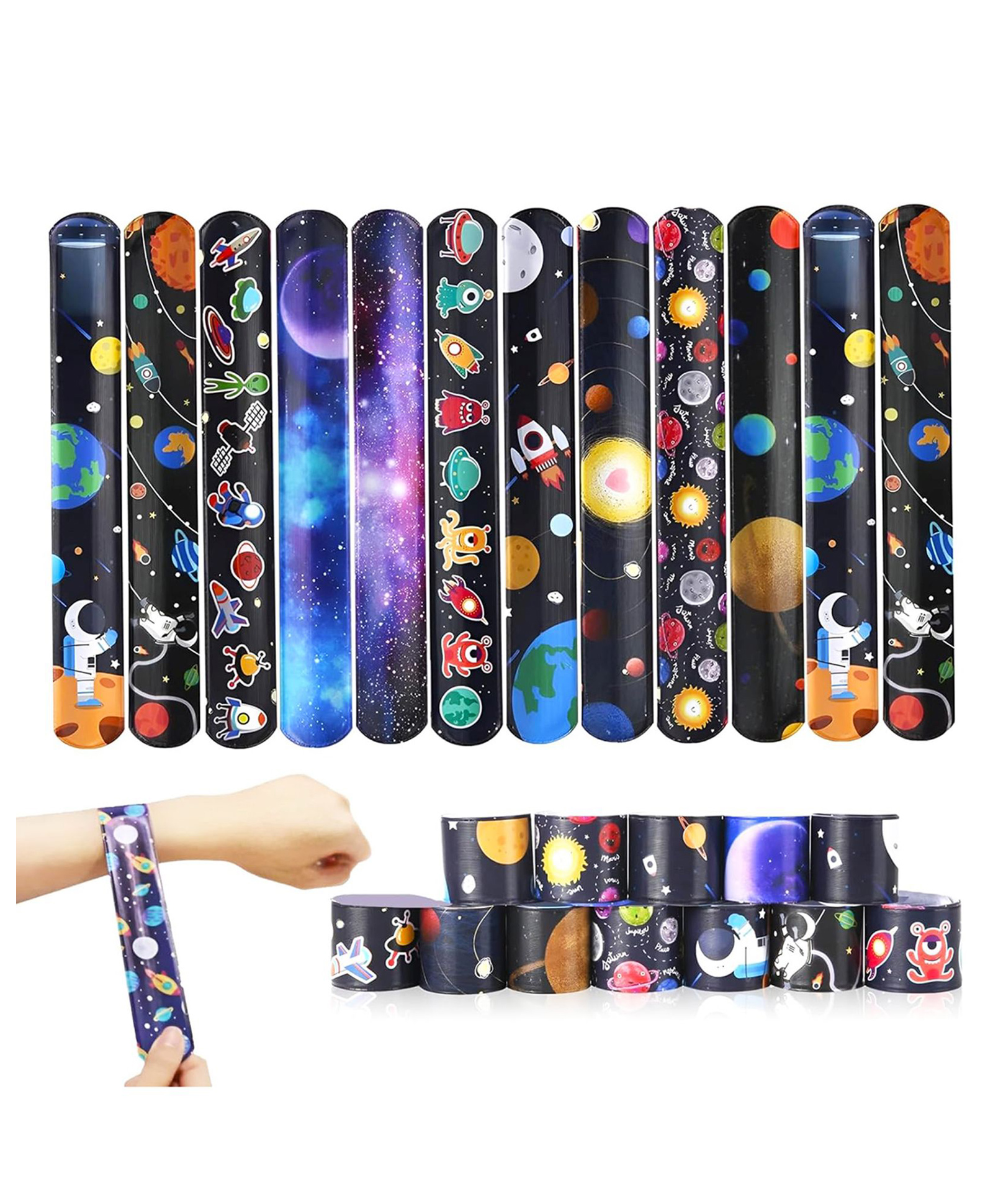 PARTEET Slap Bands for Kids | Birthday Party Favors & Return Gifts for Boys & Girls | Birthday Return Gifts for Kids (Space)-picture-44