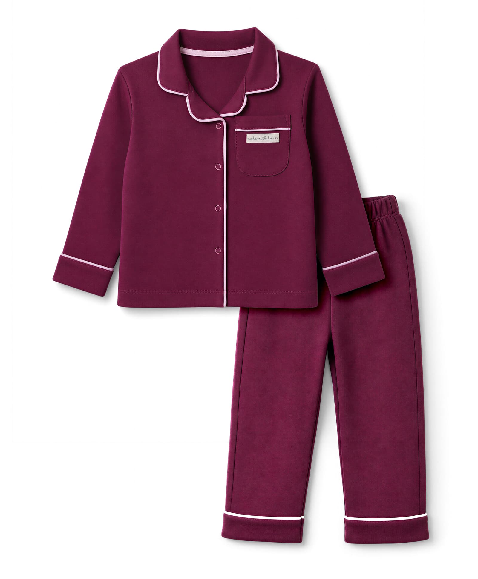 Bonfino 100% Cotton Knit Full Sleeves Shirt & Pyjama Night Suit - Purple-picture-37