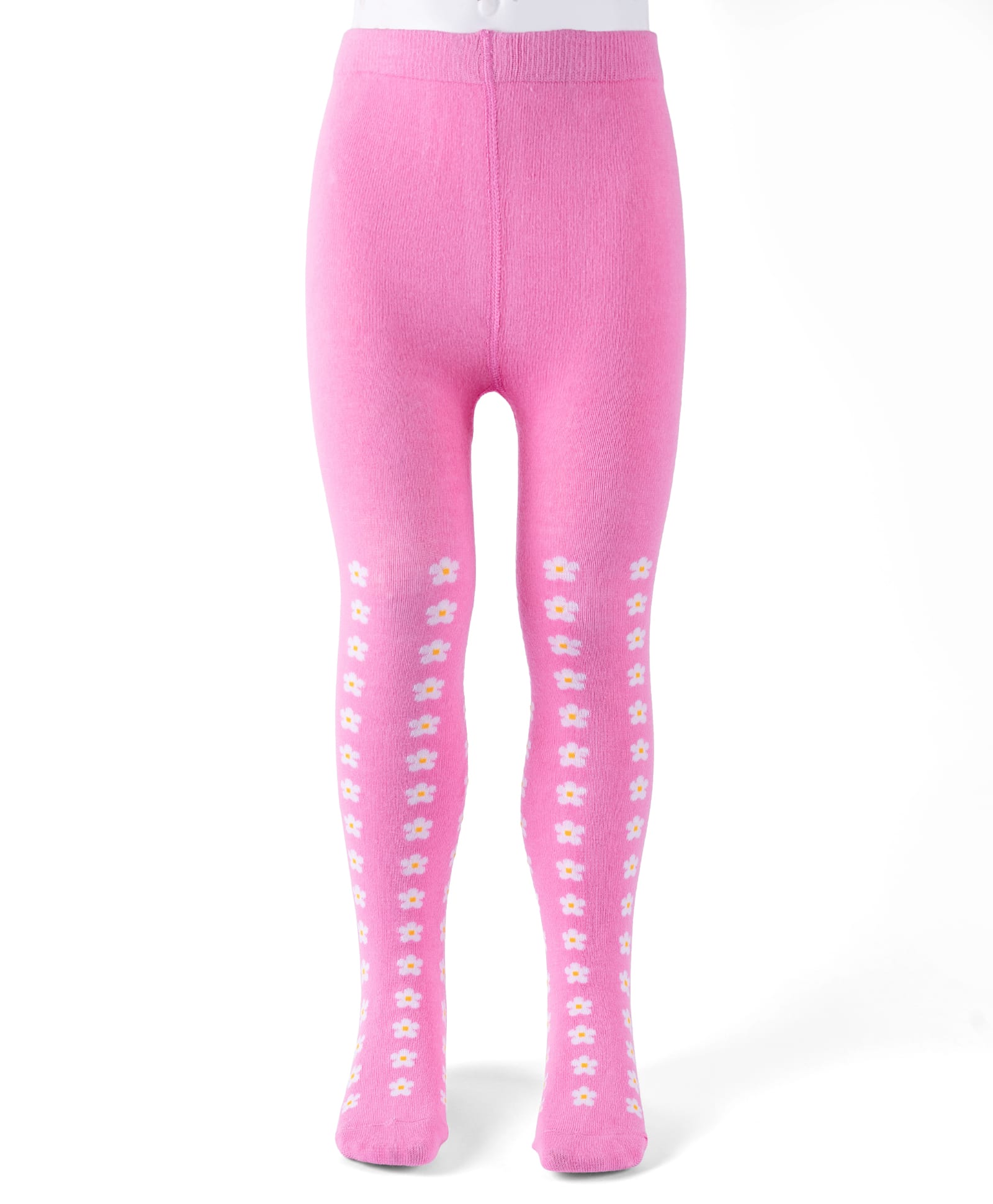Cutewalk by Babyhug Non Terry Knit Anti-bacterial Tights With Floral Design -Pink-image-35