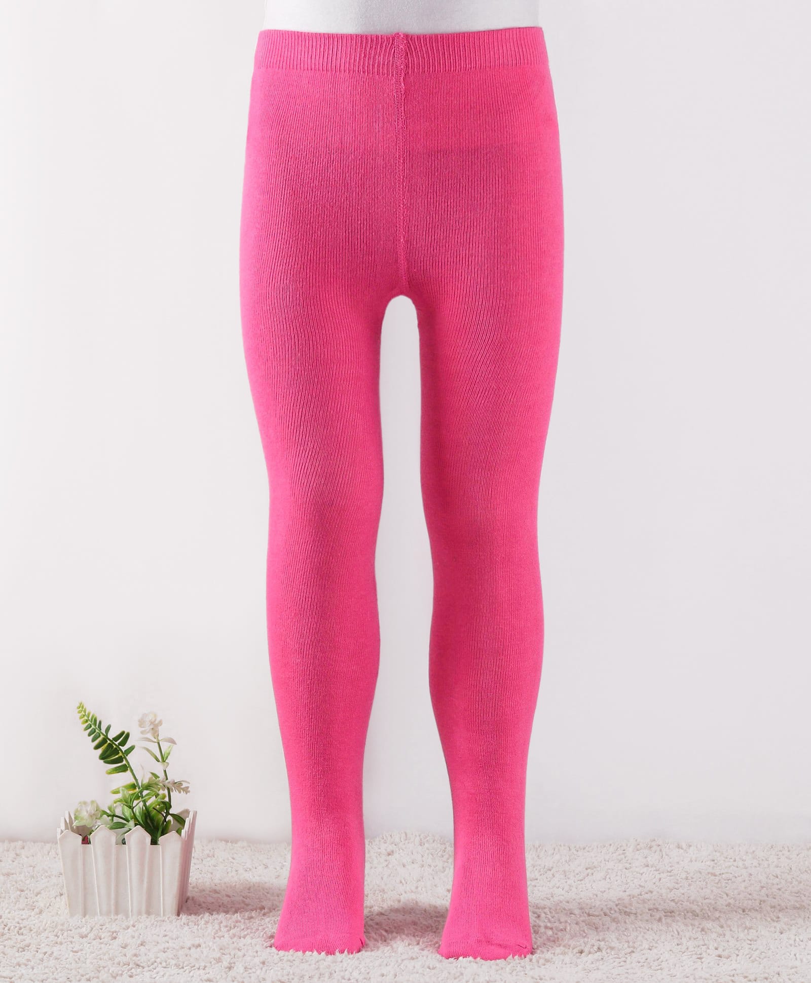cute walk by babyhug Cutewalk by Babyhug Non Terry Knit Anti-bacterial Tights -Dark Pink-picture-17