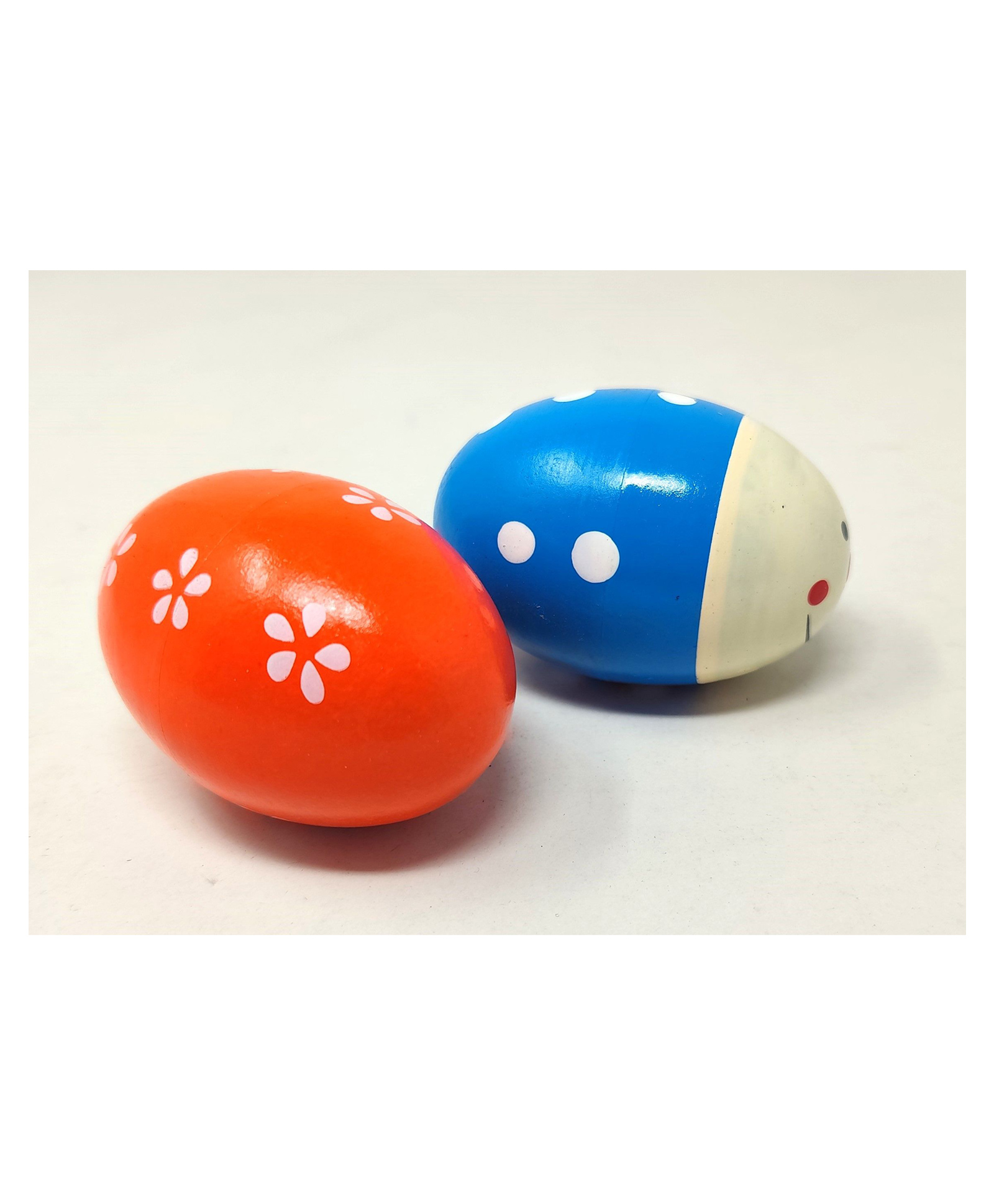 A&A Kreative Box Wooden Egg Rattles (Set of 2)- Blue/Red-image-33