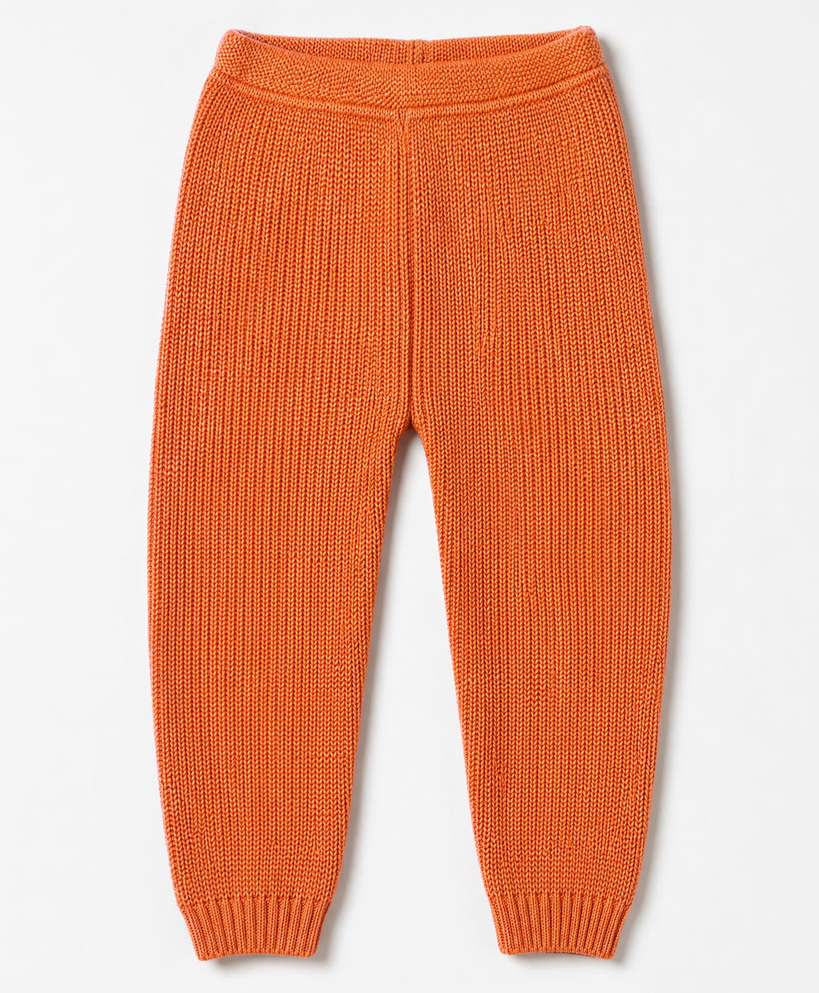 Babyhug Knit Full Length Solid Fleece & Woollen Pant - Orange-picture-26