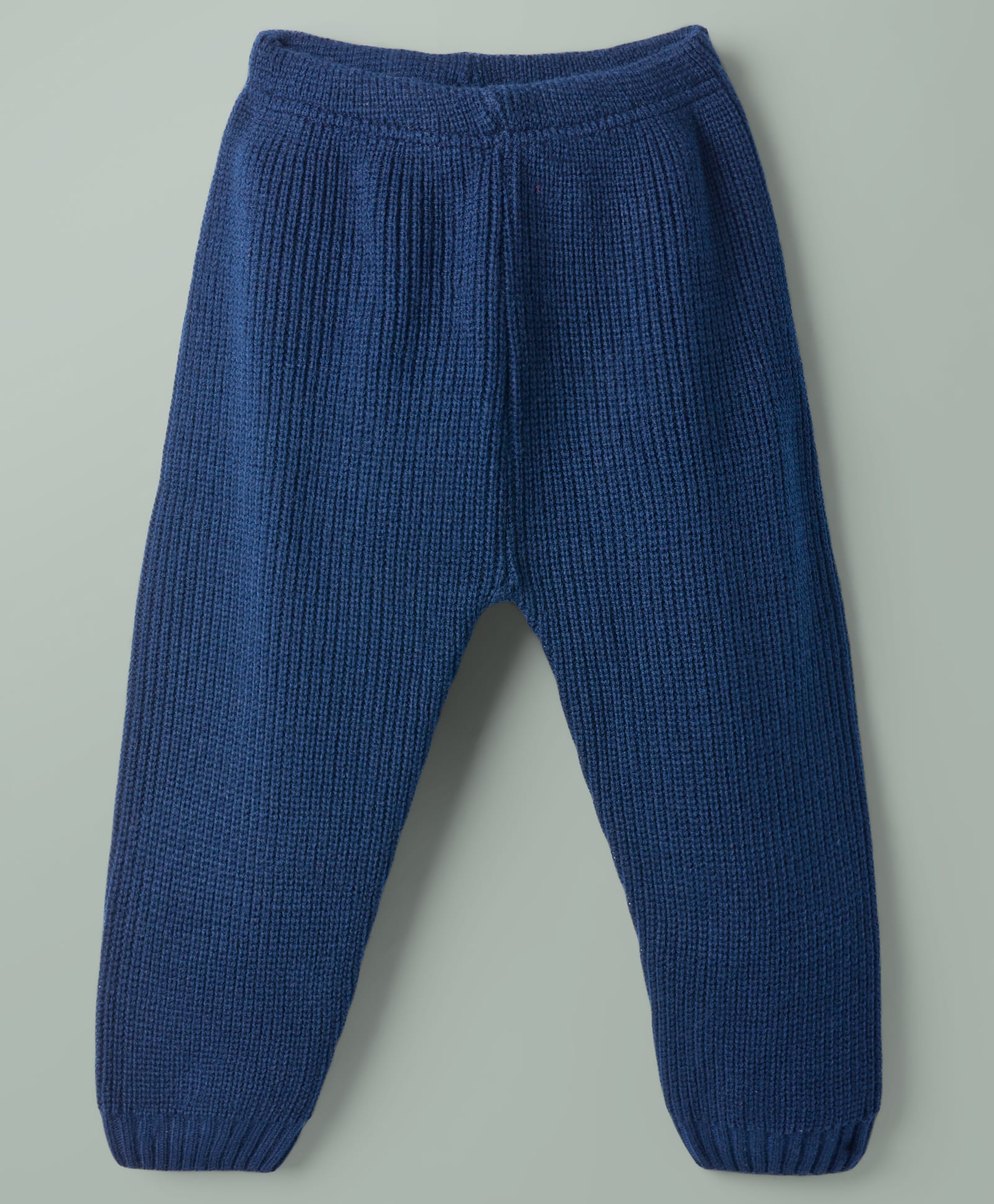 Babyhug Knit Full Length Solid Colour Woollen Lounge Pant - Navy-picture-24
