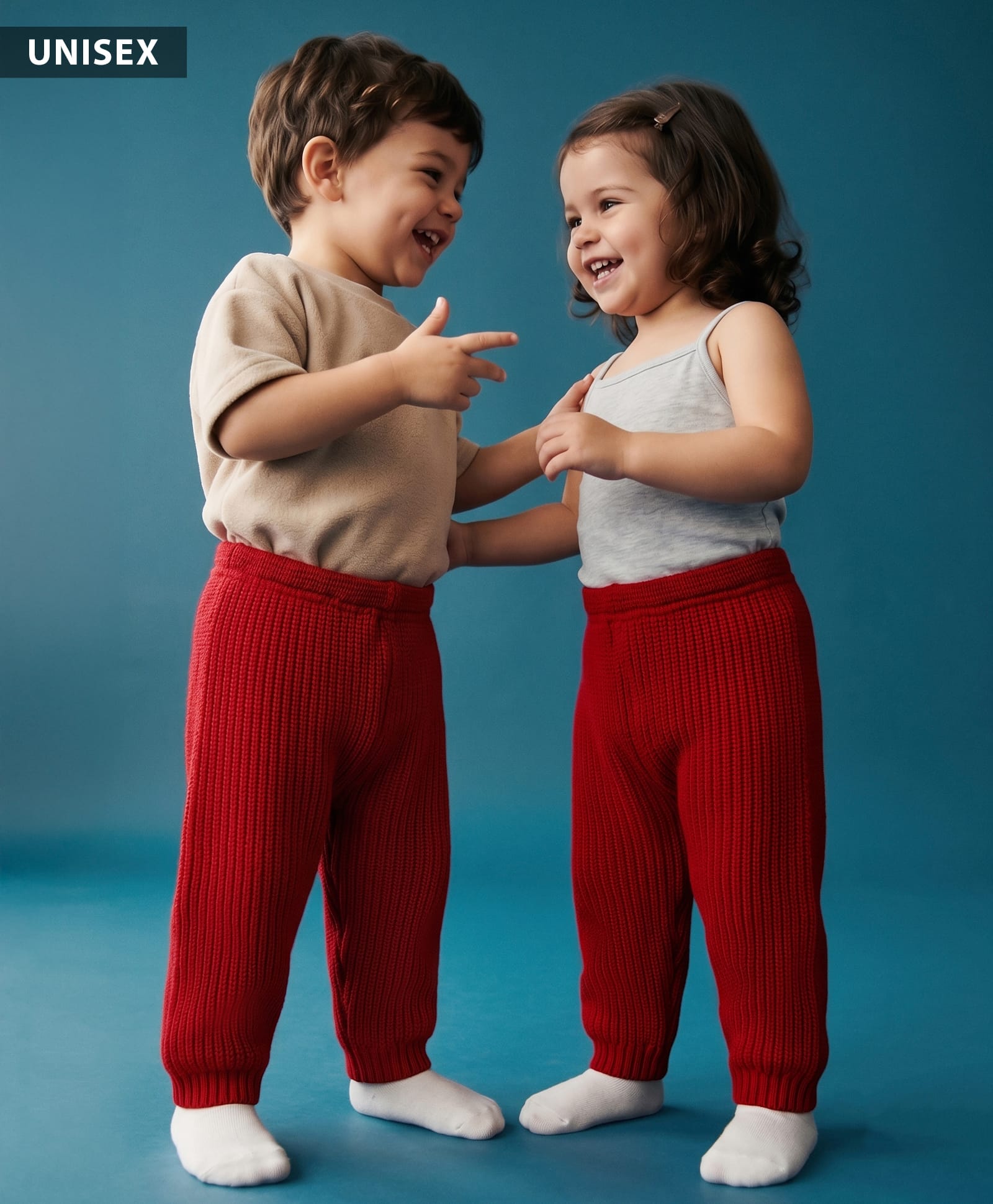 Babyhug Knit Full Length Woollen Bottom - Maroon-picture-25