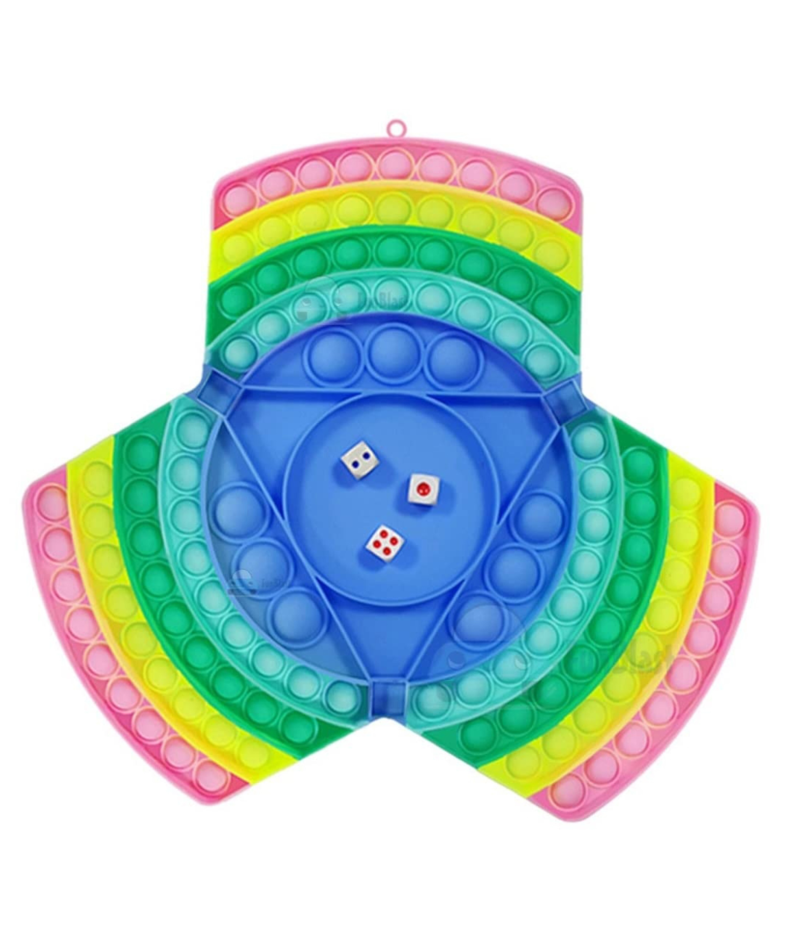 FunBlast Jumbo Pops Bubble Fidget Toys and Ludo Game with 3 Dices for Kids - Multicolor-image-48