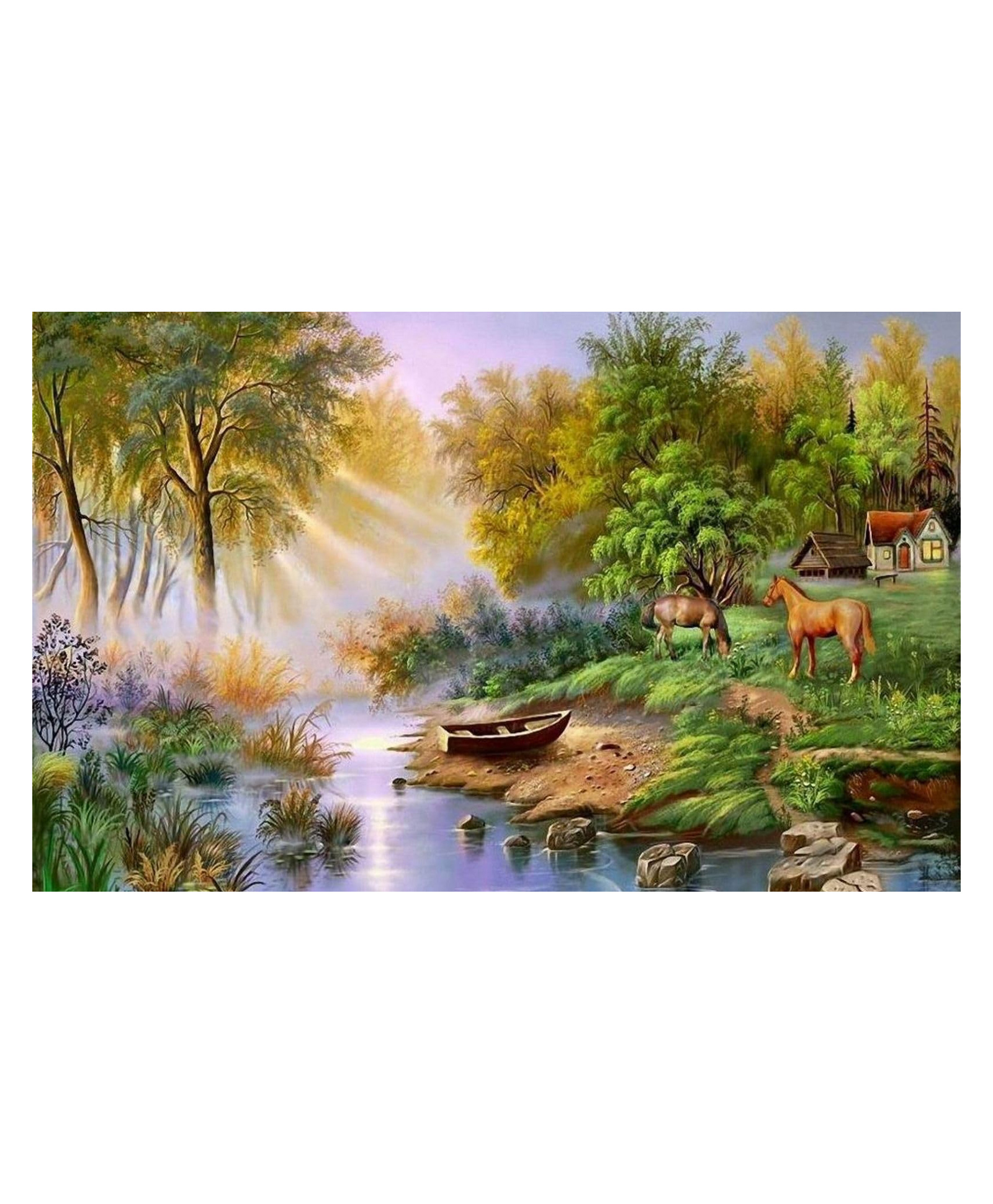 FunBlast 5D Diamond Painting Kit Suitable for Home Leisure and Wall Decoration - Multicolor-picture-23