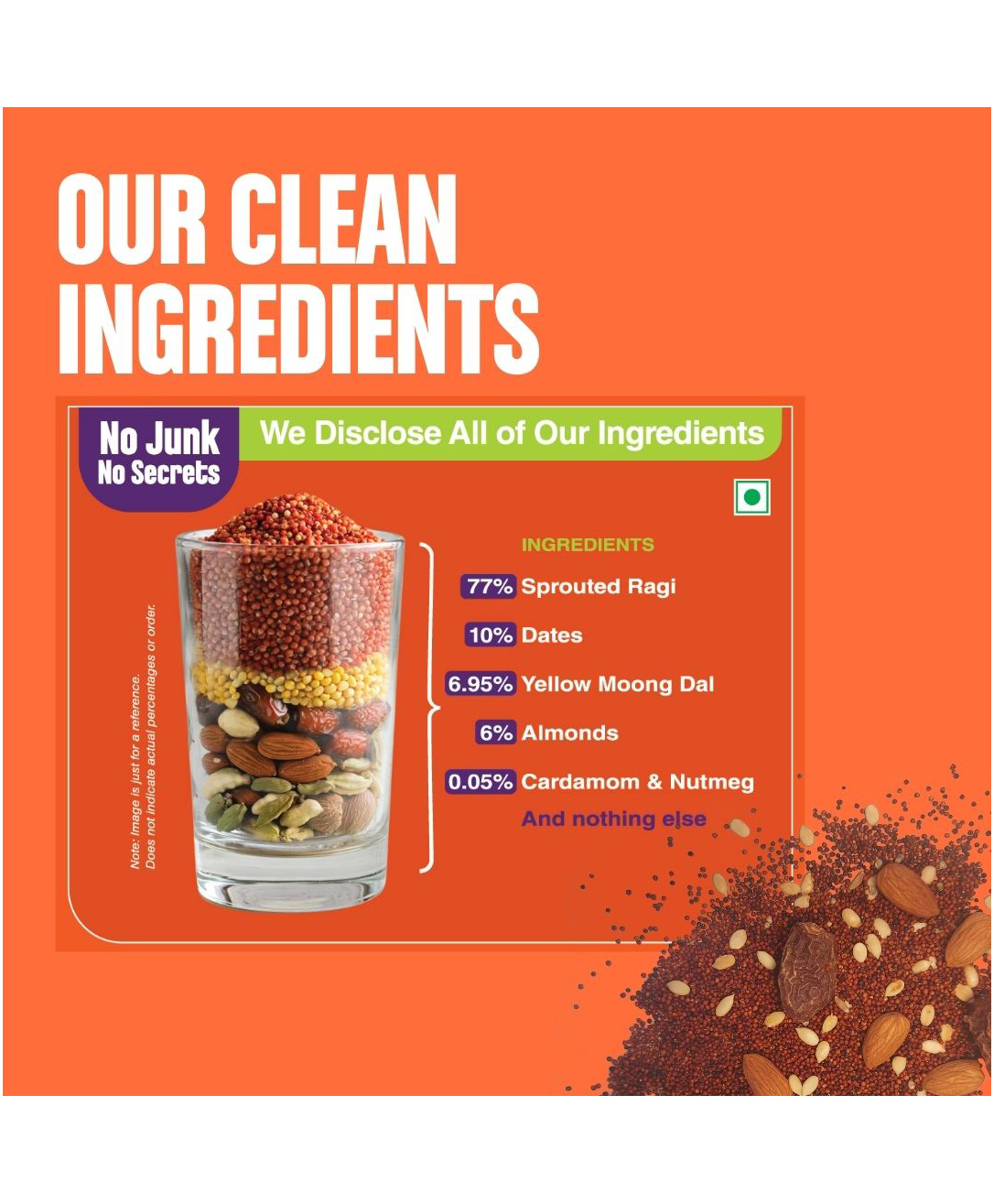 ragi almonds and dates porridge