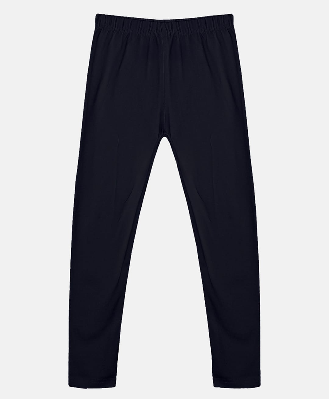 Kiddopanti Cotton Lycra Knit Ankle Length Solid Colour Leggings - Black-picture-40