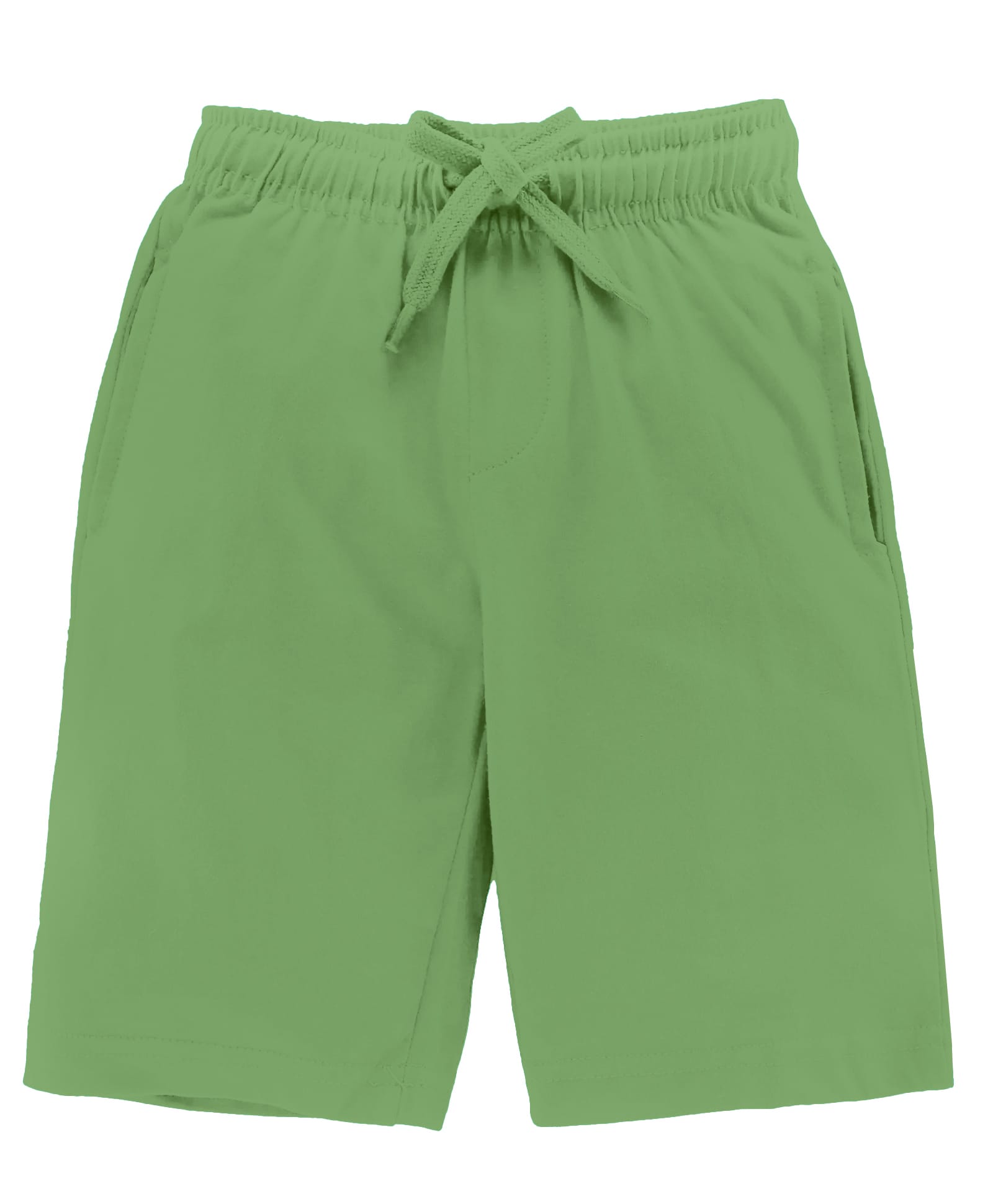 Kiddopanti Cotton Knit Knee length Solid Short - Green-picture-16