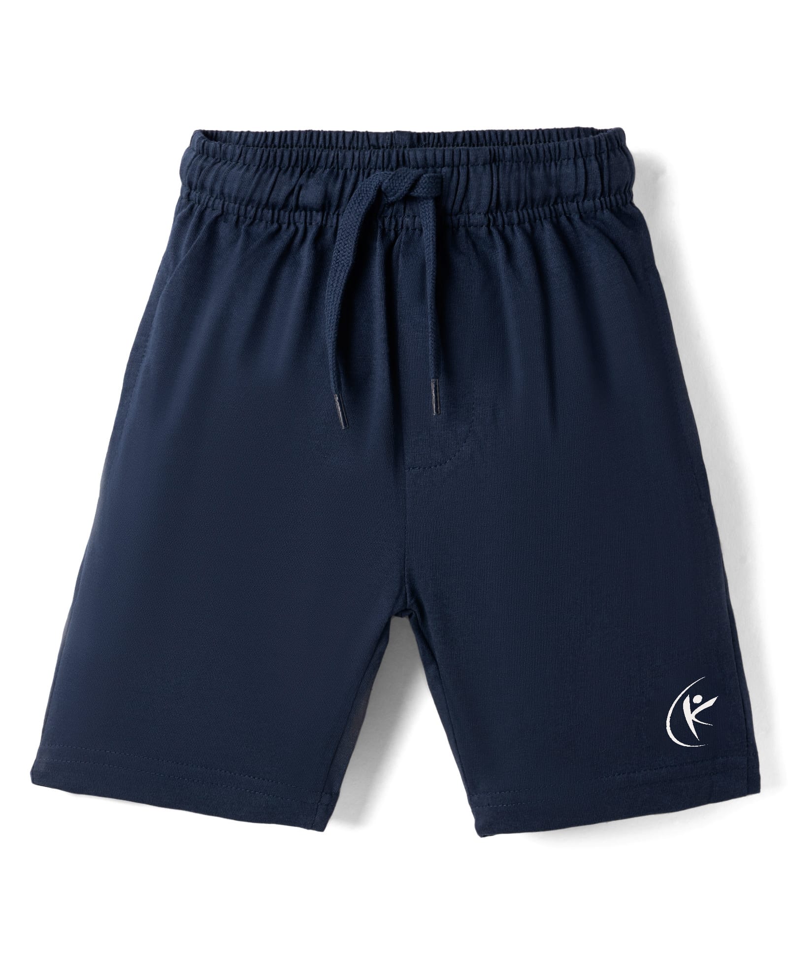 Kiddopanti Cotton Knit Knee length Solid Color Shorts - Navy Blue-picture-27