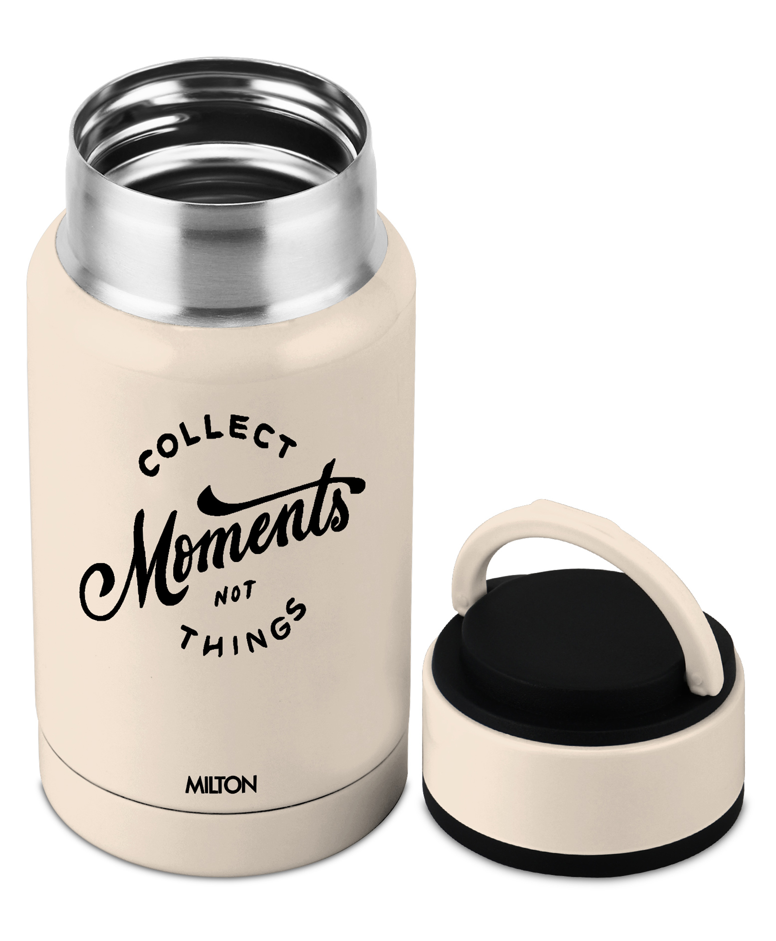 Milton Tiny 350 Thermosteel 330 ml Vacuum Insulated Water Bottle with Leak-Proof Lid - Cream-image-15