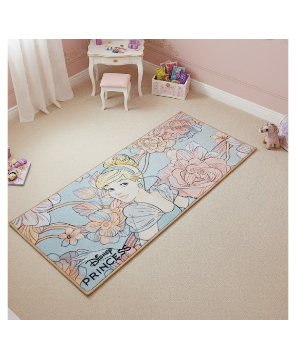 Athom Living Disney Princess Runner Carpet, 2x4.5 ft, Anti-Skid Backing, Perfect for Kids Bedroom and Playroom-picture-21