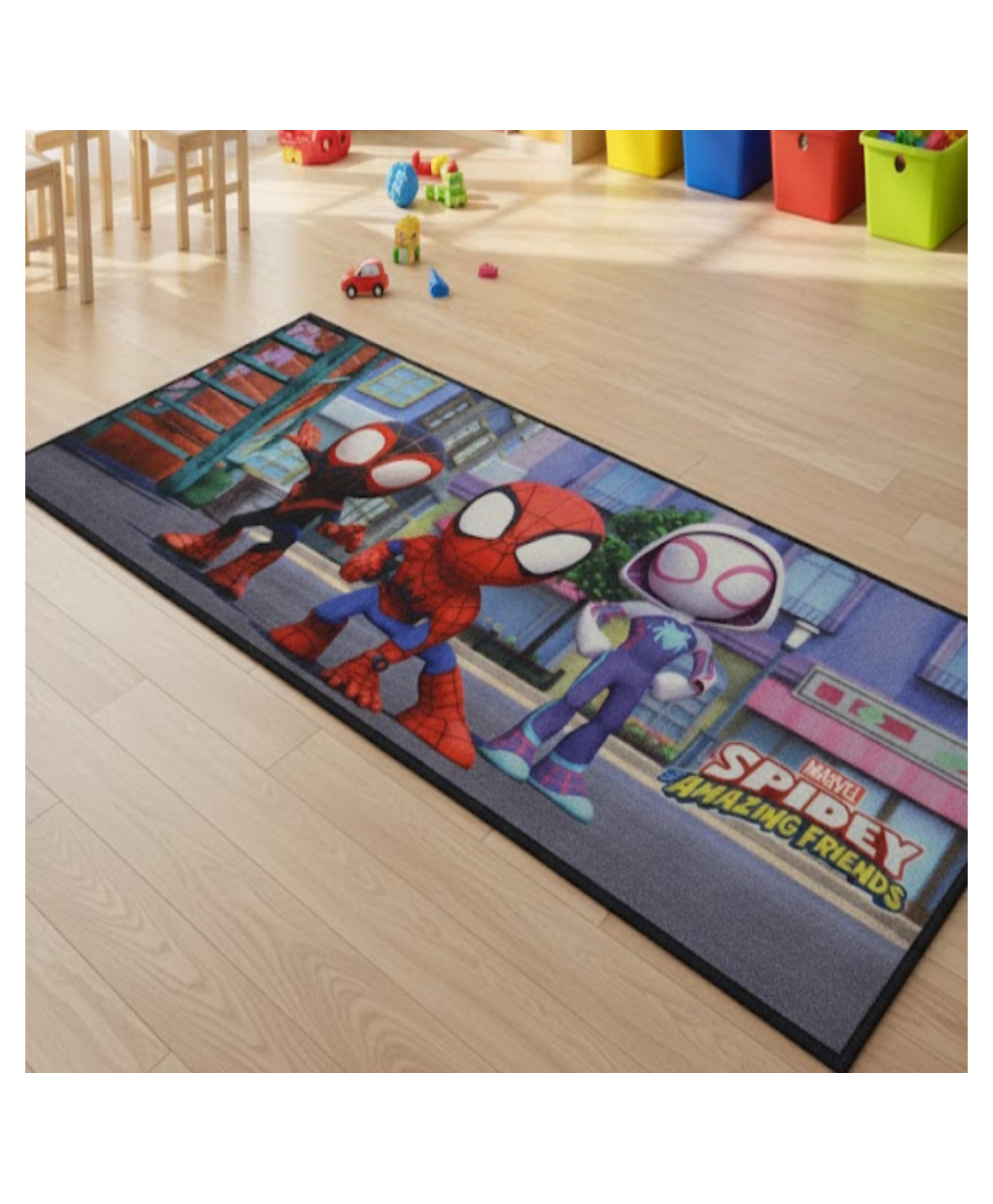 Athom Living Spidey Runner Carpet, 2x4.5 ft, Anti-Skid Backing, Perfect for Kids Bedroom and Playroom-image-3