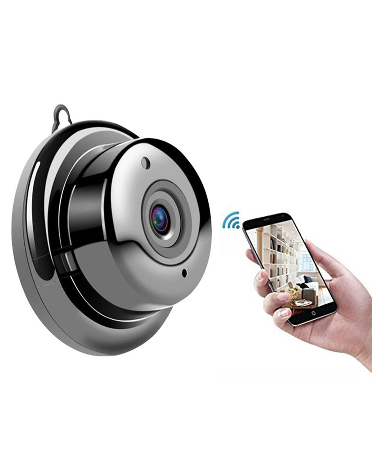 Ausha Security CCTV Camera for Home,1080P Smart Camera with Audio and Video,WiFi, Night Vision, Smart Motion Detection (C2 CCTV), Black-picture-37