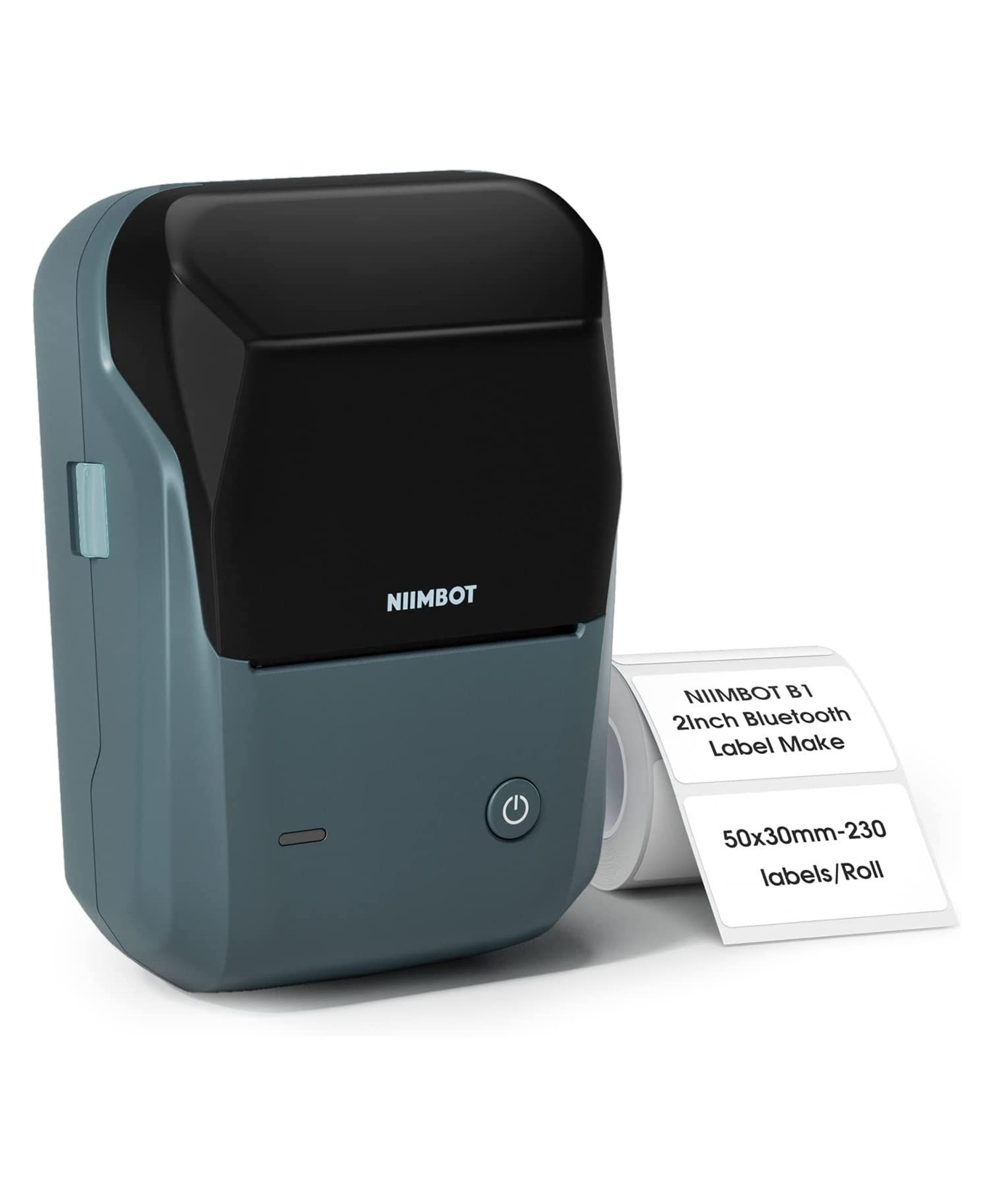 Ausha B1 Bluetooth Label Printer - Portable Thermal Label Maker | Wireless Connectivity | 2 inch Inkless Printing | Barcode, Mini Stickers, Bill, Receipt Machine for Home, Office & Students, Grey-picture-4