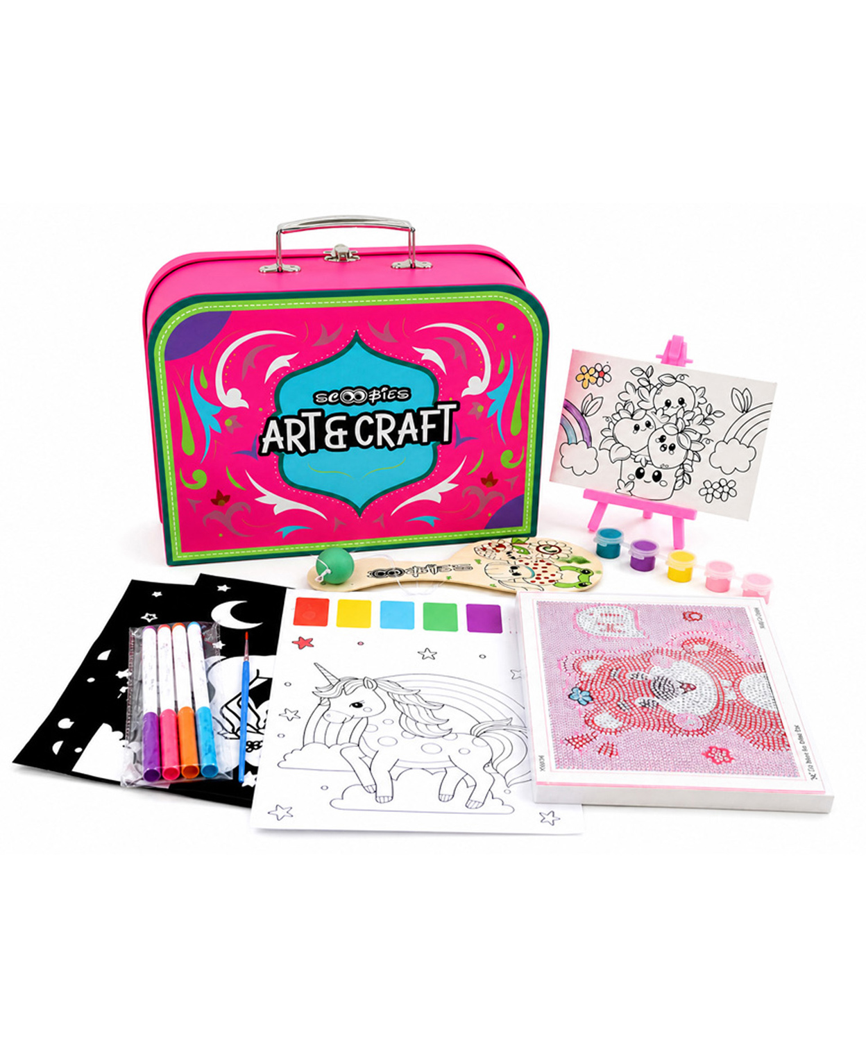 Scoobies 7-in-1 Art & Craft Mega Set - Multi Activity DIY Creative Kit for Kids-image-33