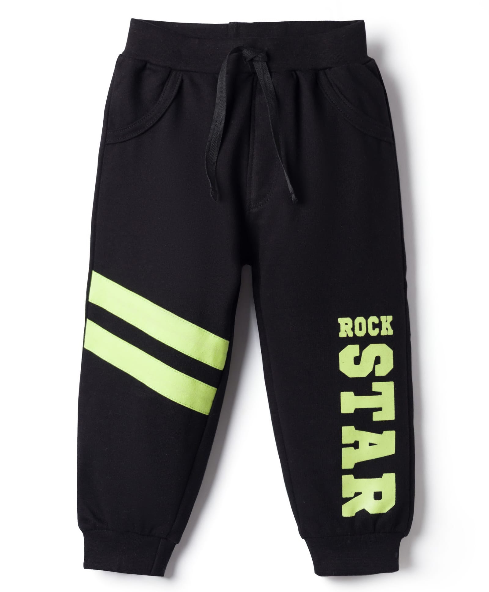 Doodle Poodle Single Jersey Knit Full Length Text Printed Lounge Pant - Black-image-42
