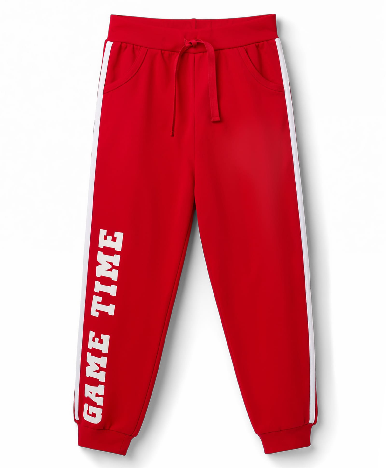 Doodle Poodle Single Jersey Knit Full Length Lounge Pant with Text Print - Red-picture-15