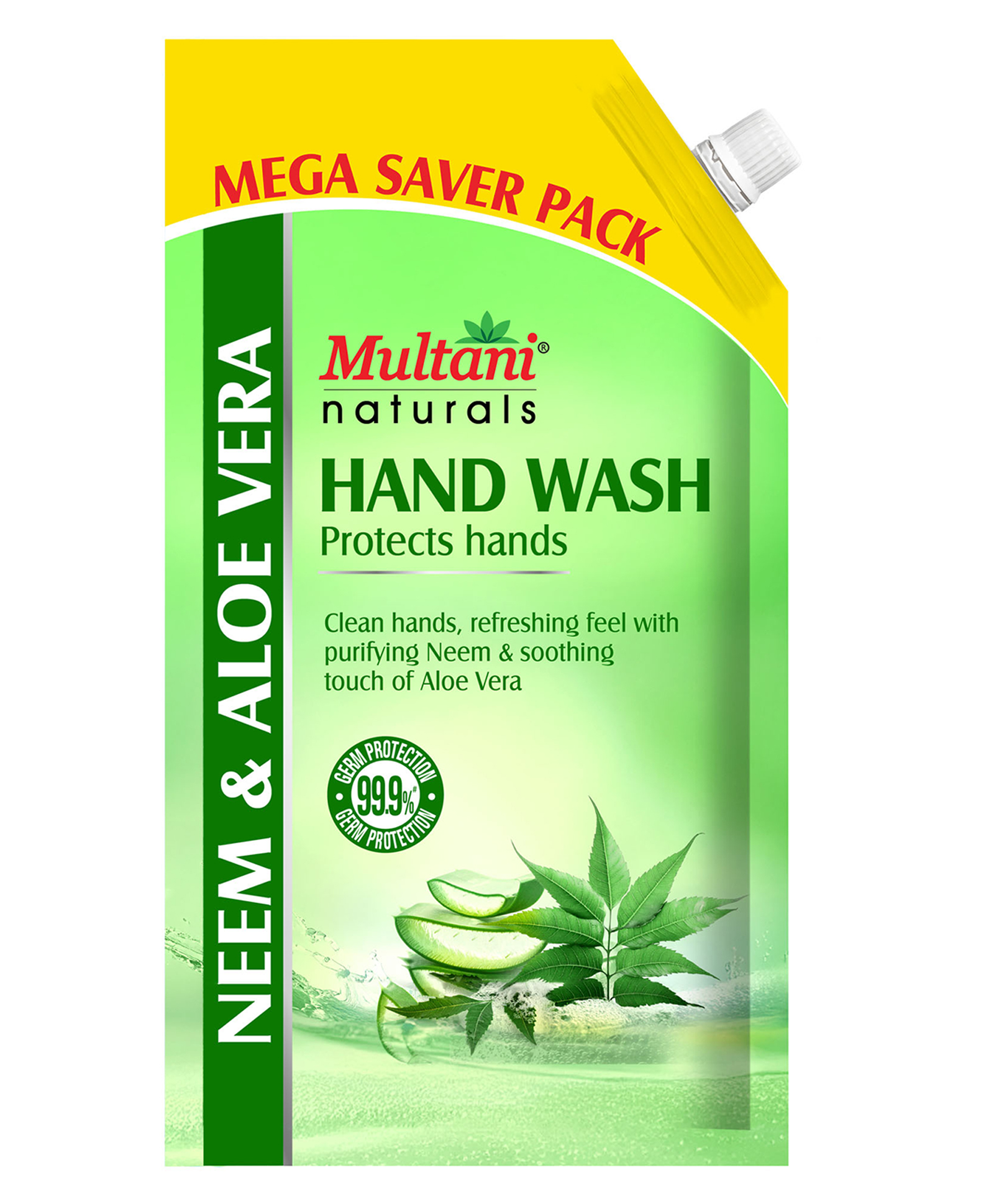 Multani Naturals Neem & Aloe Vera Hand Wash | With Natural Ingredients | 99.9% Germs Protection Hand Wash for Kids & Adults | 840 ml-picture-15
