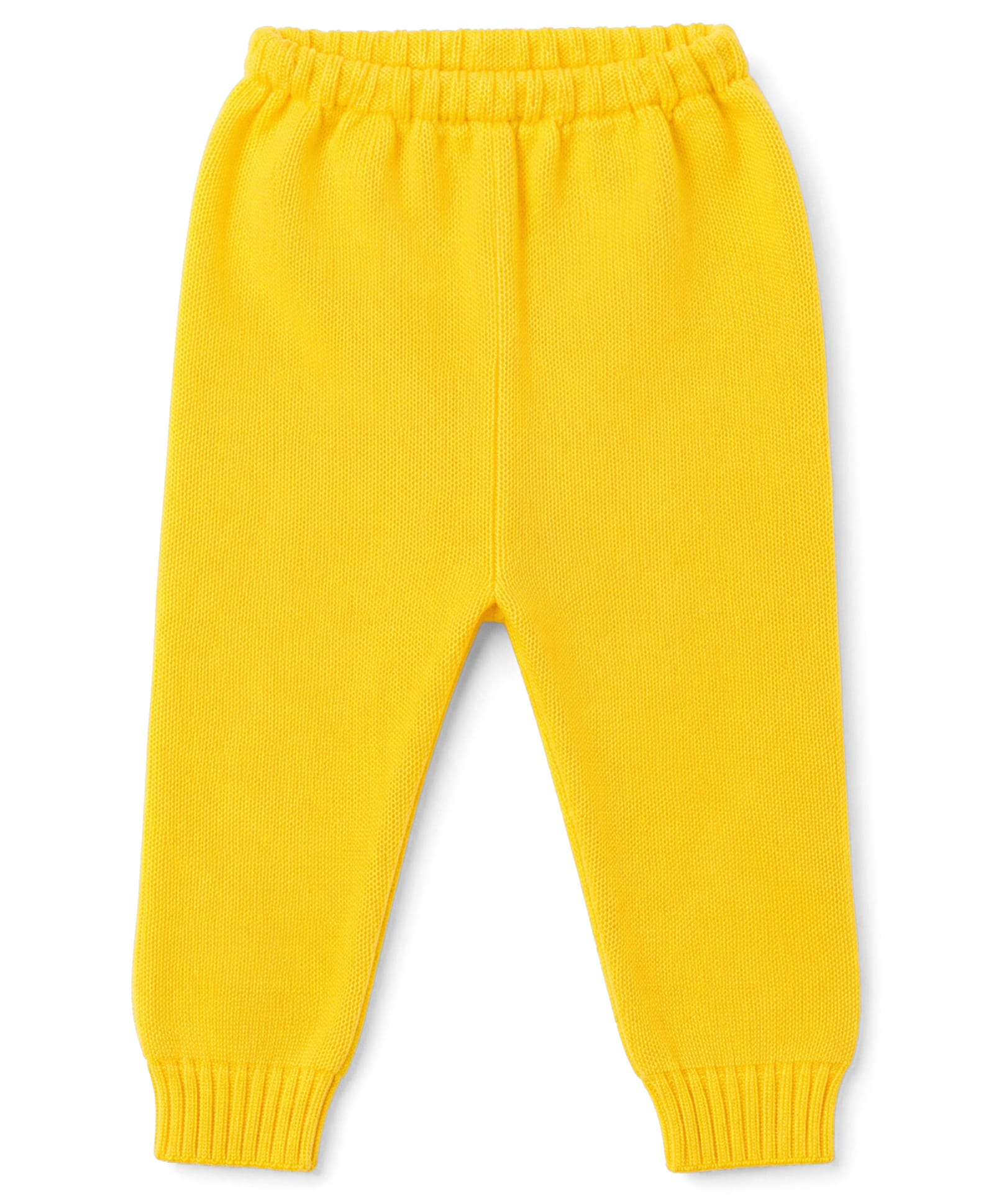 Babyhug Knit Full Length Solid Fleece & Woollen Pant - Yellow-picture-14