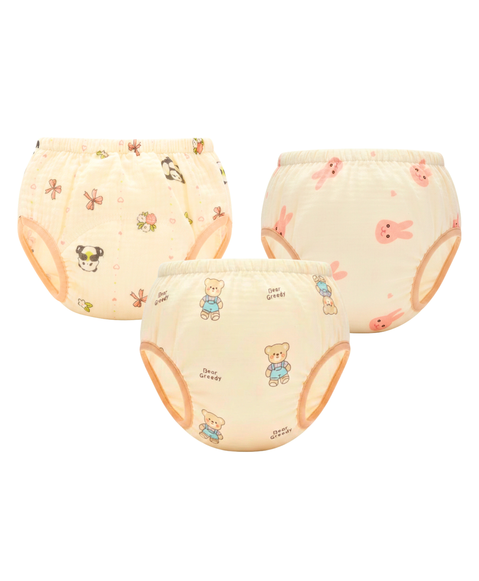 OBABY Reusable Muslin Training Pants Soft Muslin Cotton Toddler Potty Training Pants-image-17