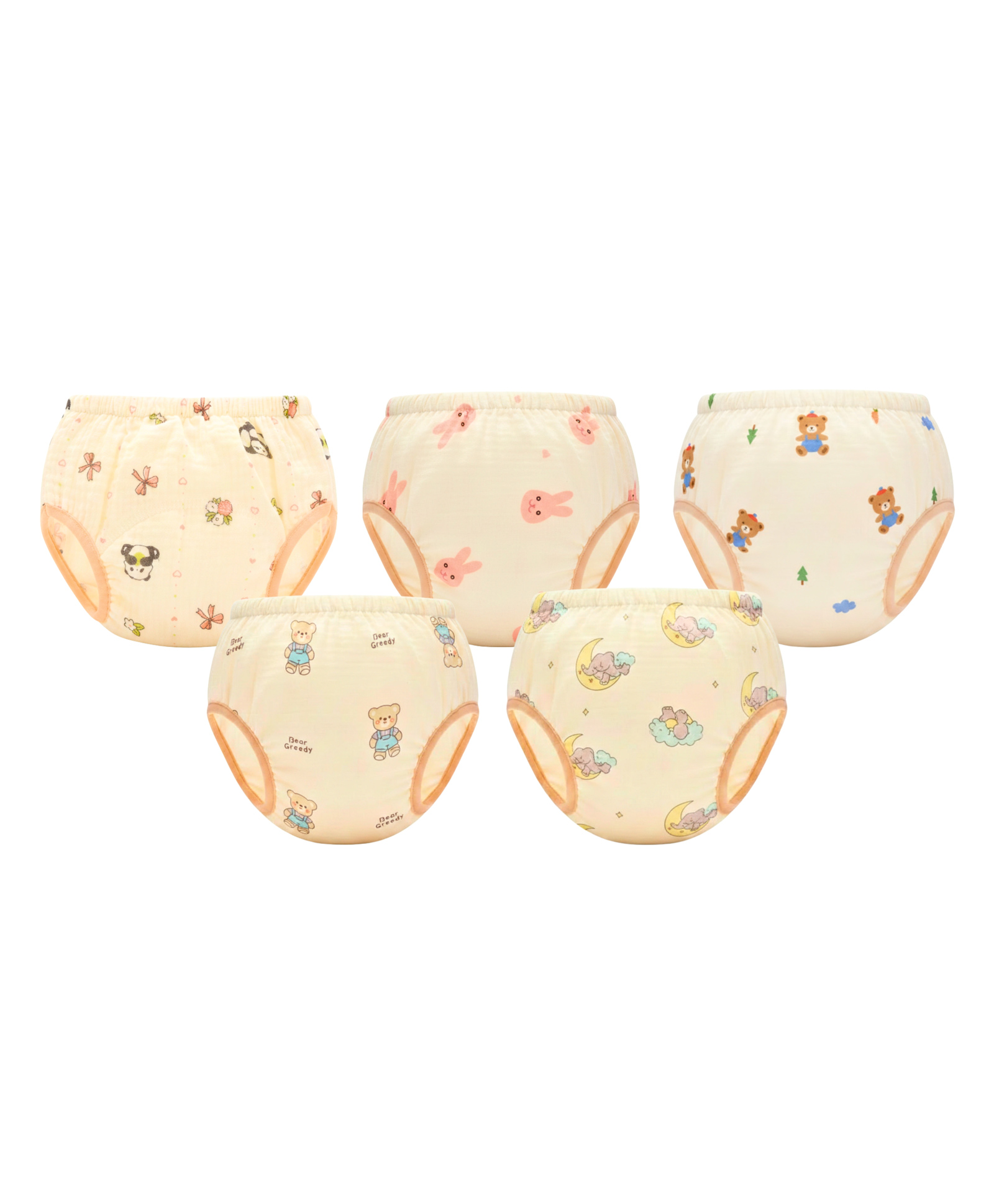 OBABY Reusable Muslin Training Pants Soft Muslin Cotton Toddler Potty Training Pants-image-18