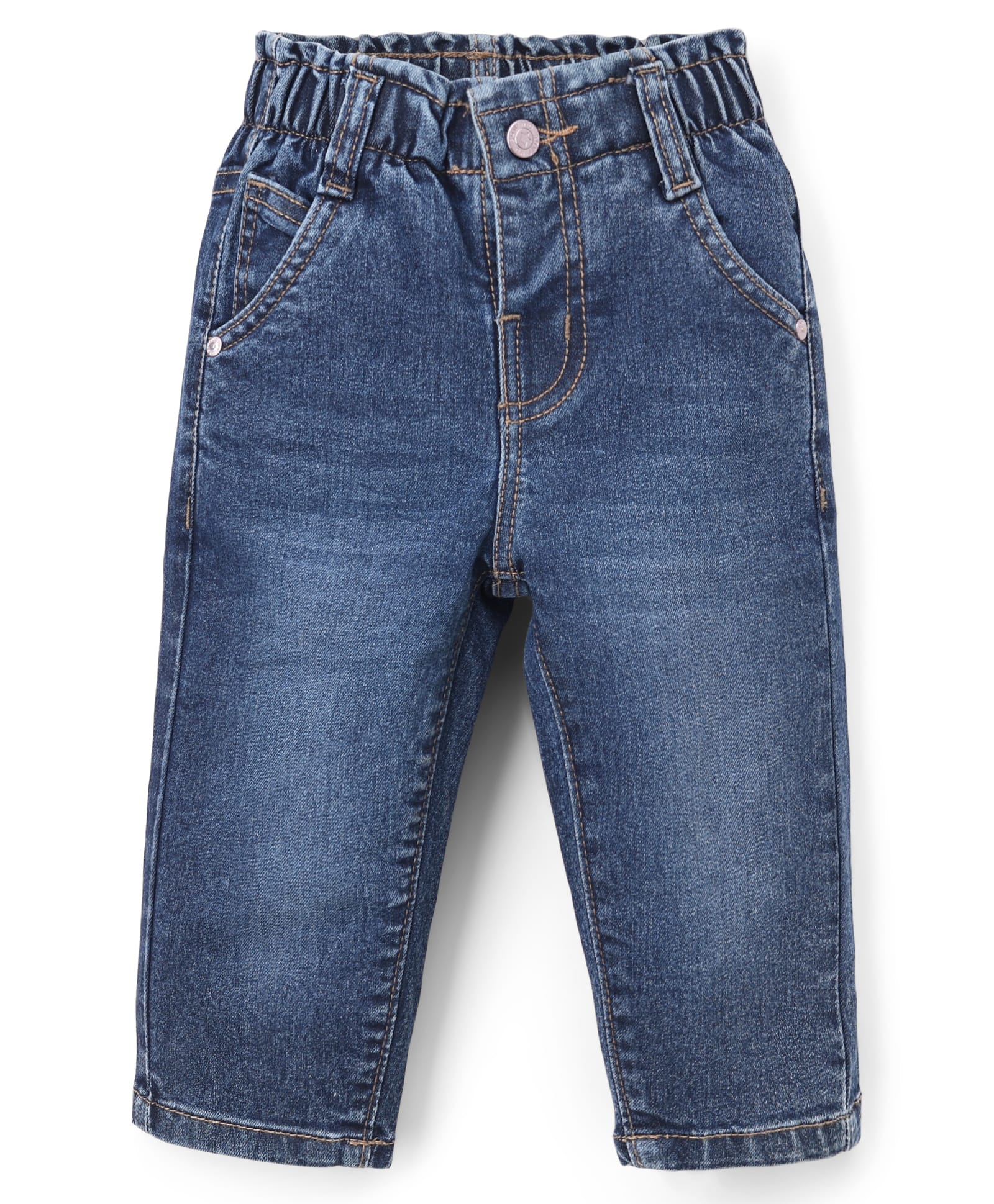 Bonfino Woven Full length Washed Jeans - Neavy Blue-picture-18