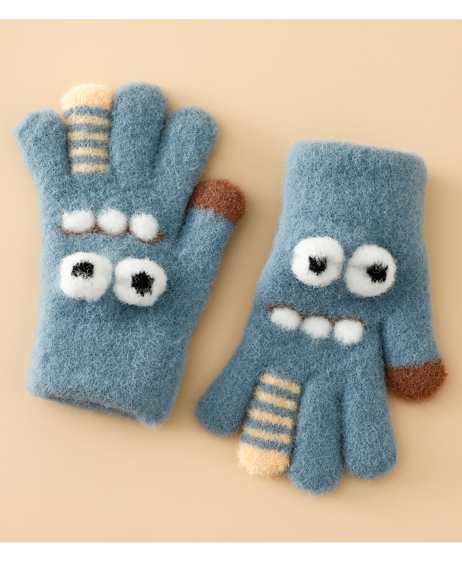 Babyhug Gloves with Applique - Blue