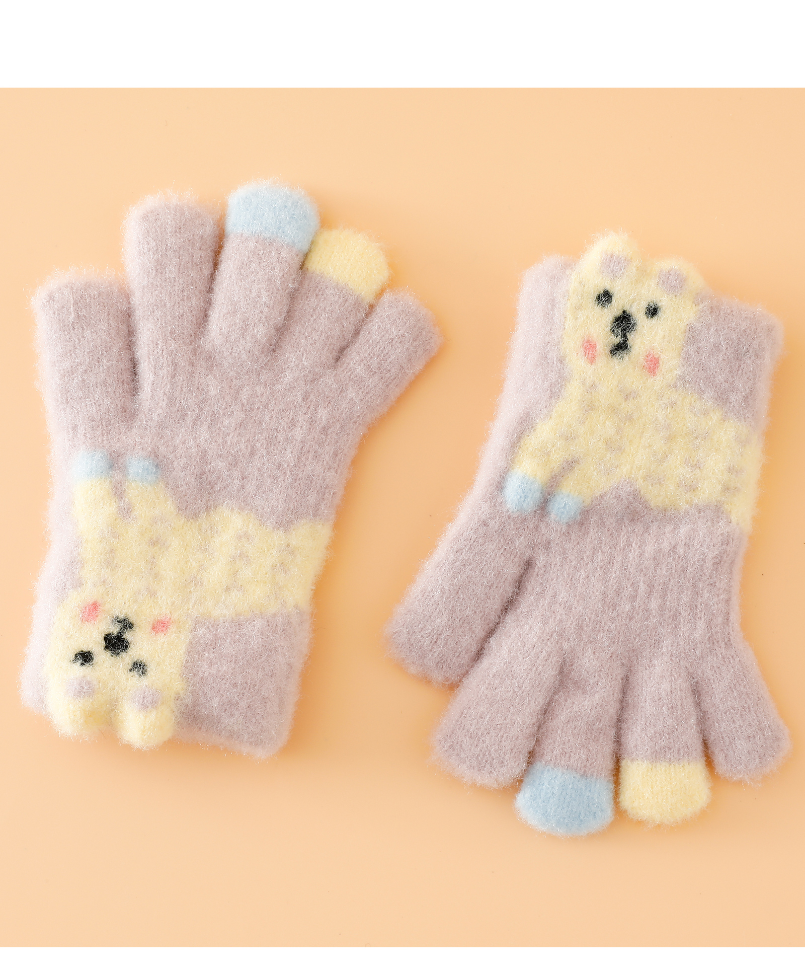 Babyhug Gloves with Dog Applique - Purple