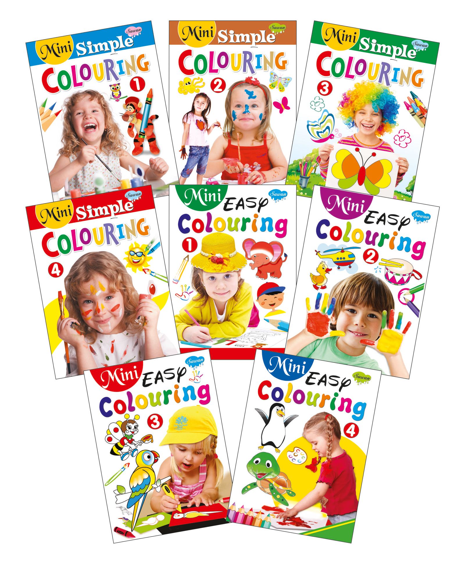 Mini Colouring Books Set of 8 - English-image-42