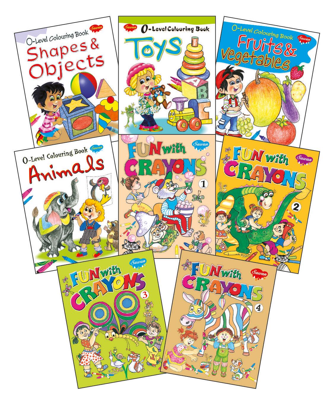 Level Colouring Books Set of 8 - English-image-31