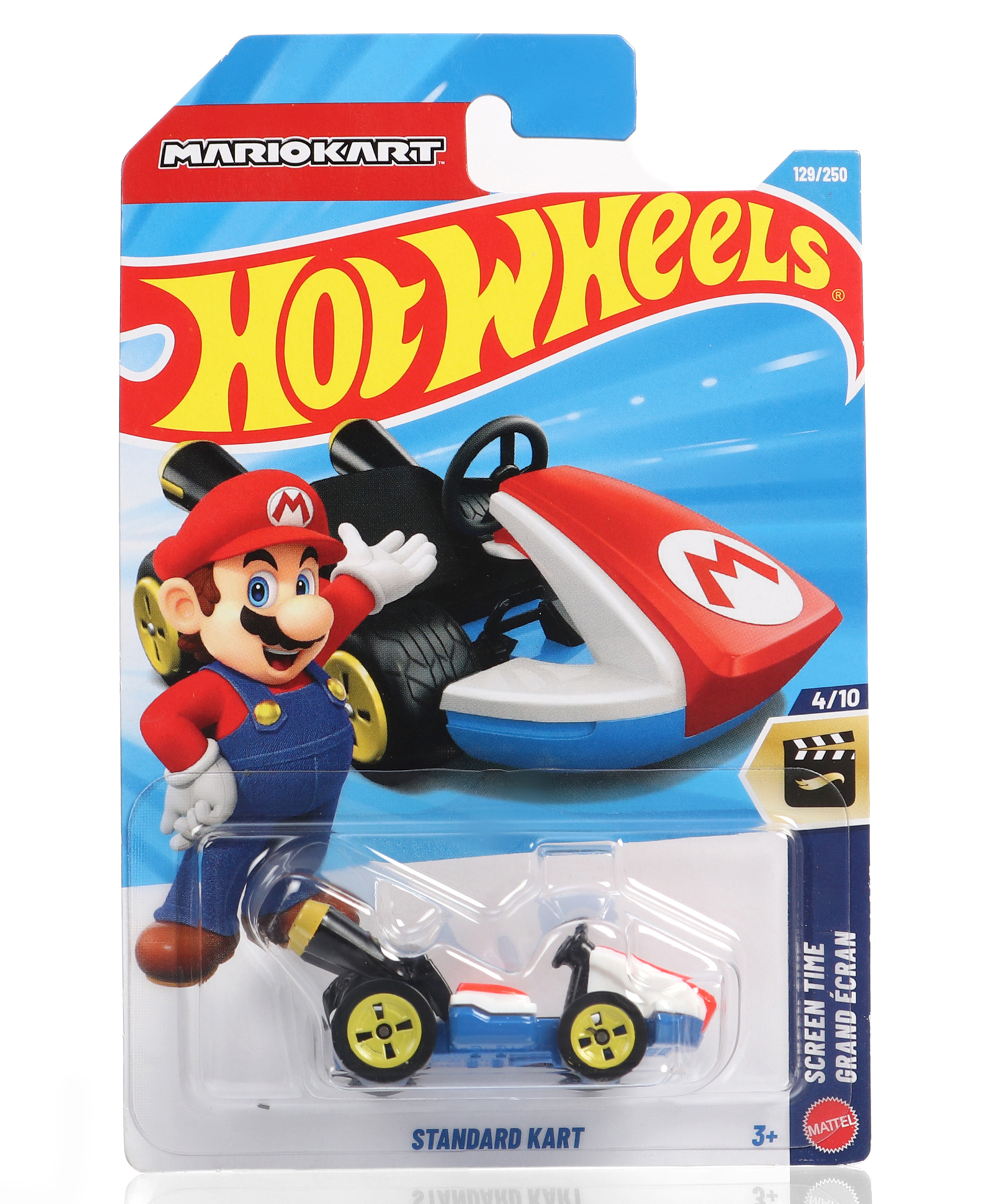 Hot Wheels Free Wheel Die Cast Standard Kart (129/250) Toy Car - Blue/White-image-47