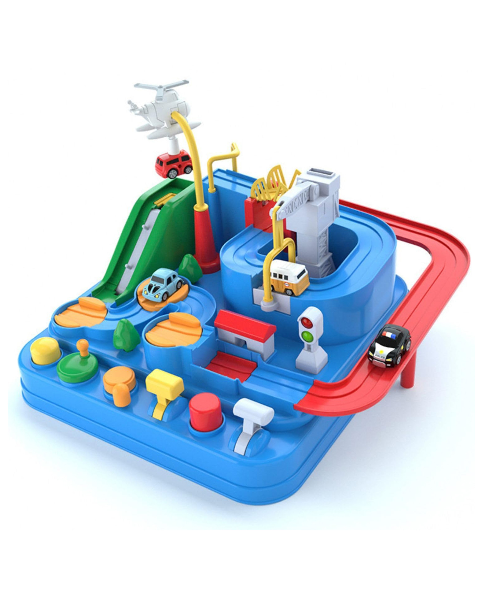 FunBlast Car Track Toy Set with Mini Cars for Kids Multicolor-image-3