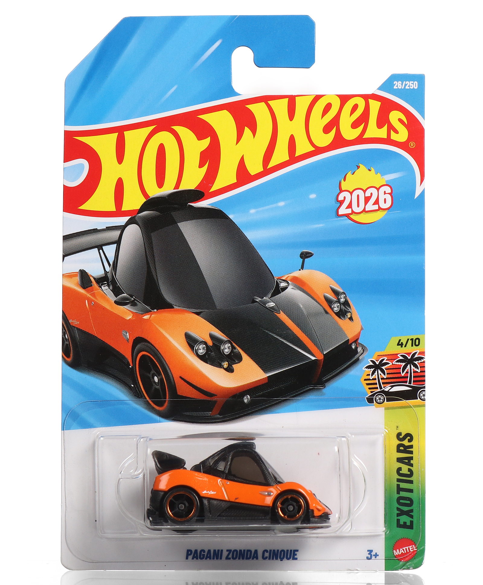Hot Wheels Pagani Zonda Cinque (26/250) Die Cast Toy Car - Orange-picture-13