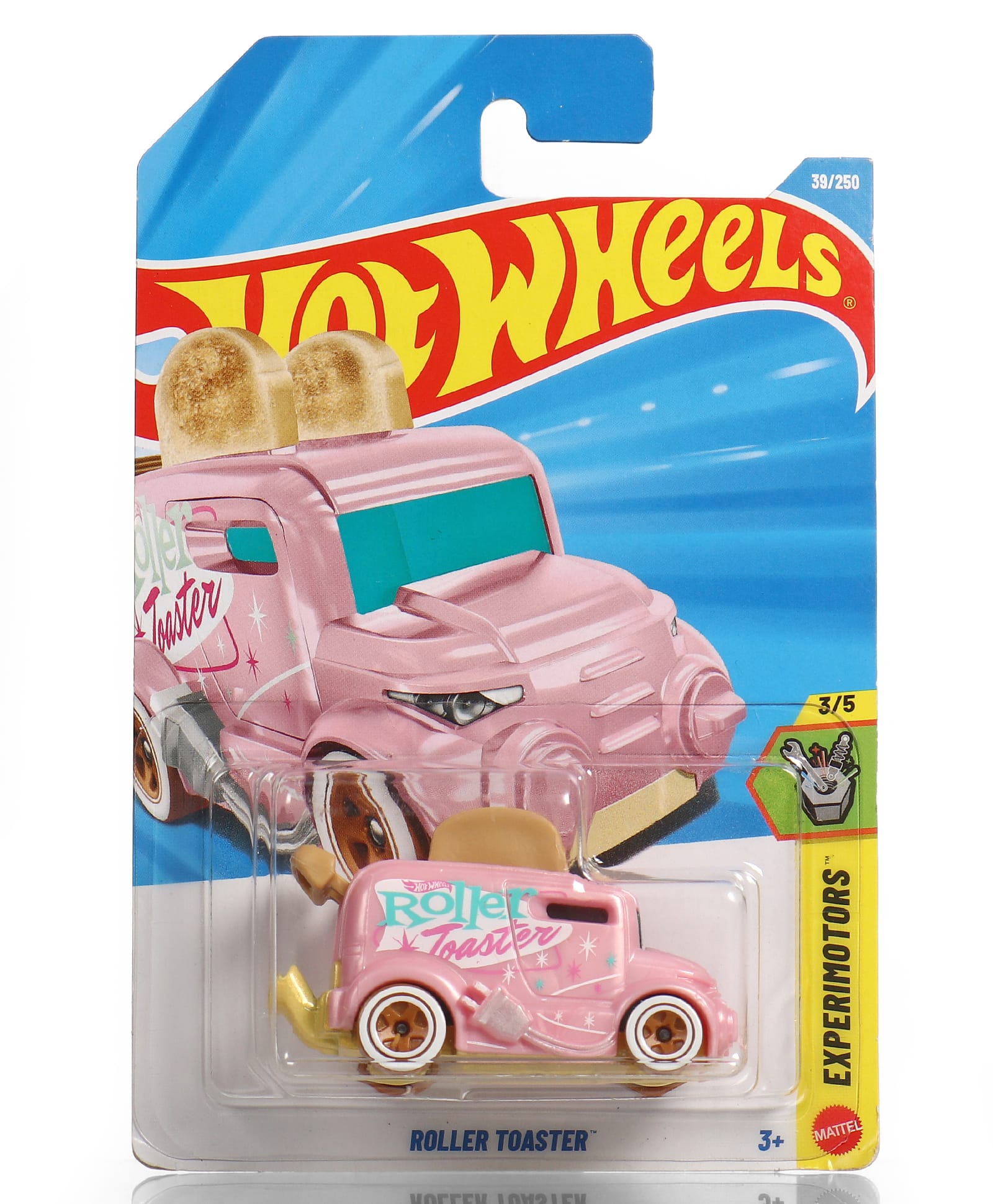 Hot Wheels Roller Toaster (39/250) Die Cast Free Wheel Toy Car - Pink-picture-11
