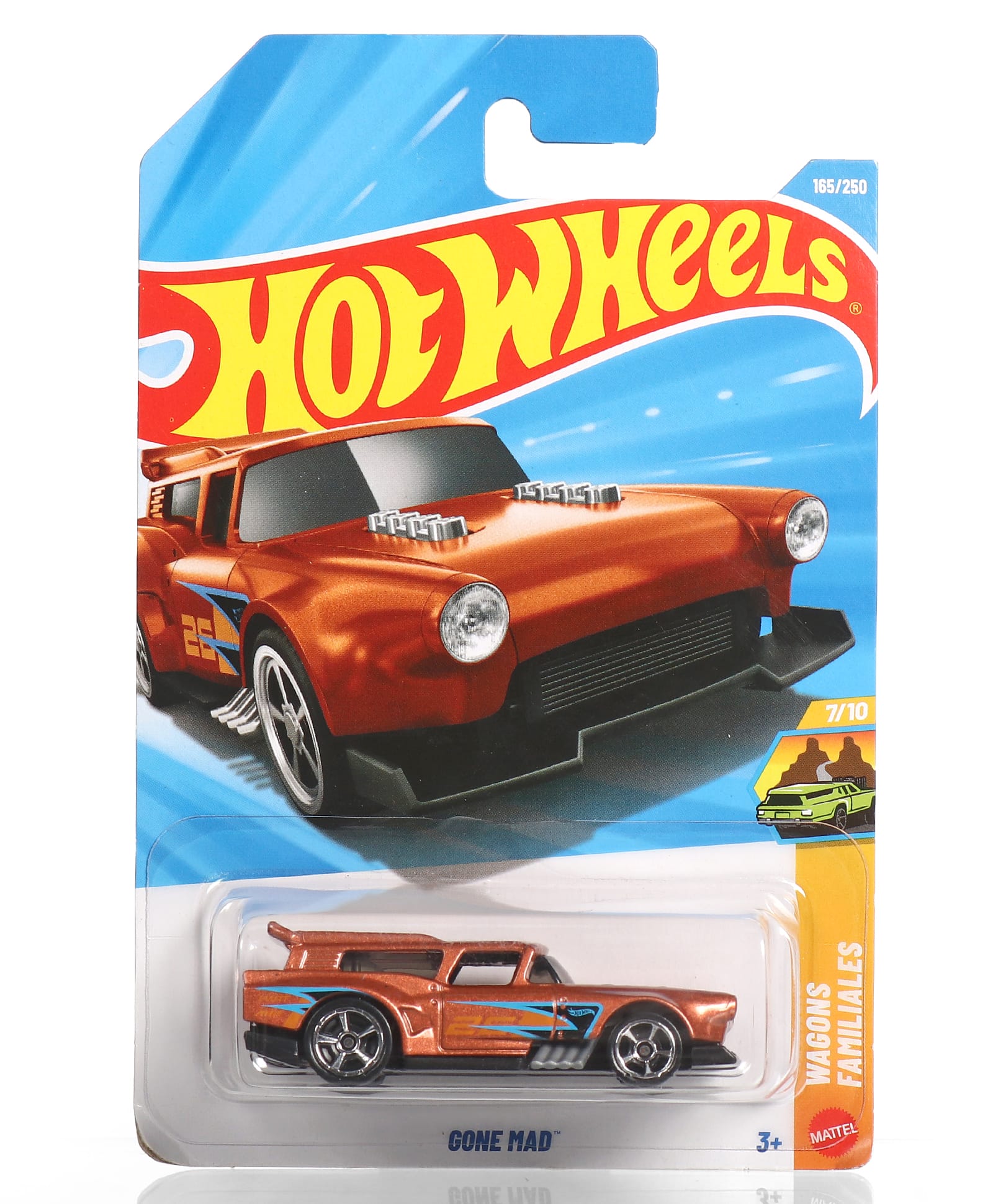 Hot wheels Gone mad (165/250) Die Cast Free Wheel Toy Car - Brown-picture-18