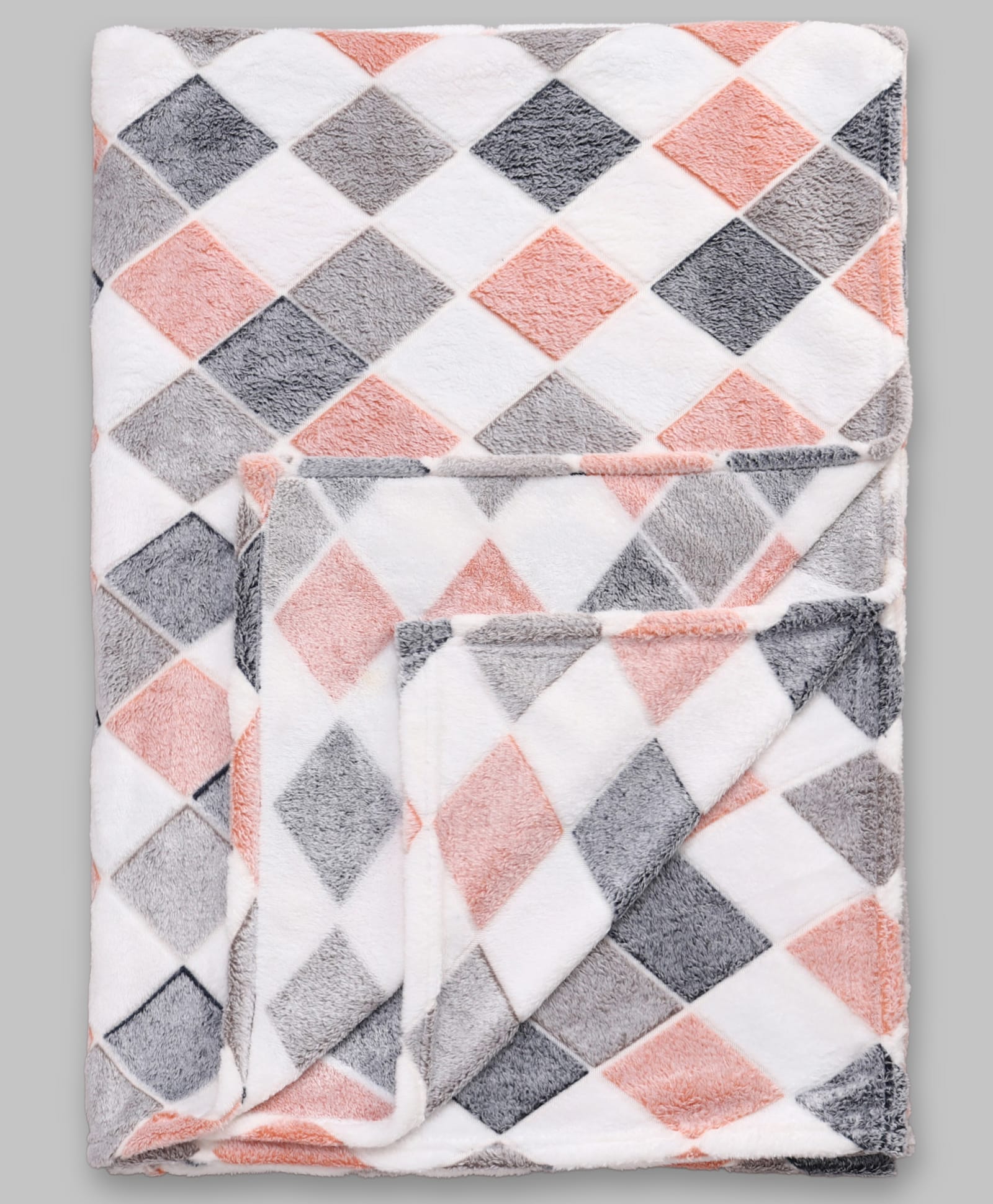 Babyhug Mink Checkered Blanket - White| Ultra Soft & Skin Friendly| Lightweight & Warm| Machine Washable| Travel Friendly| Newborn Essential| Breathable Fabric| Boys & Girls-image-3