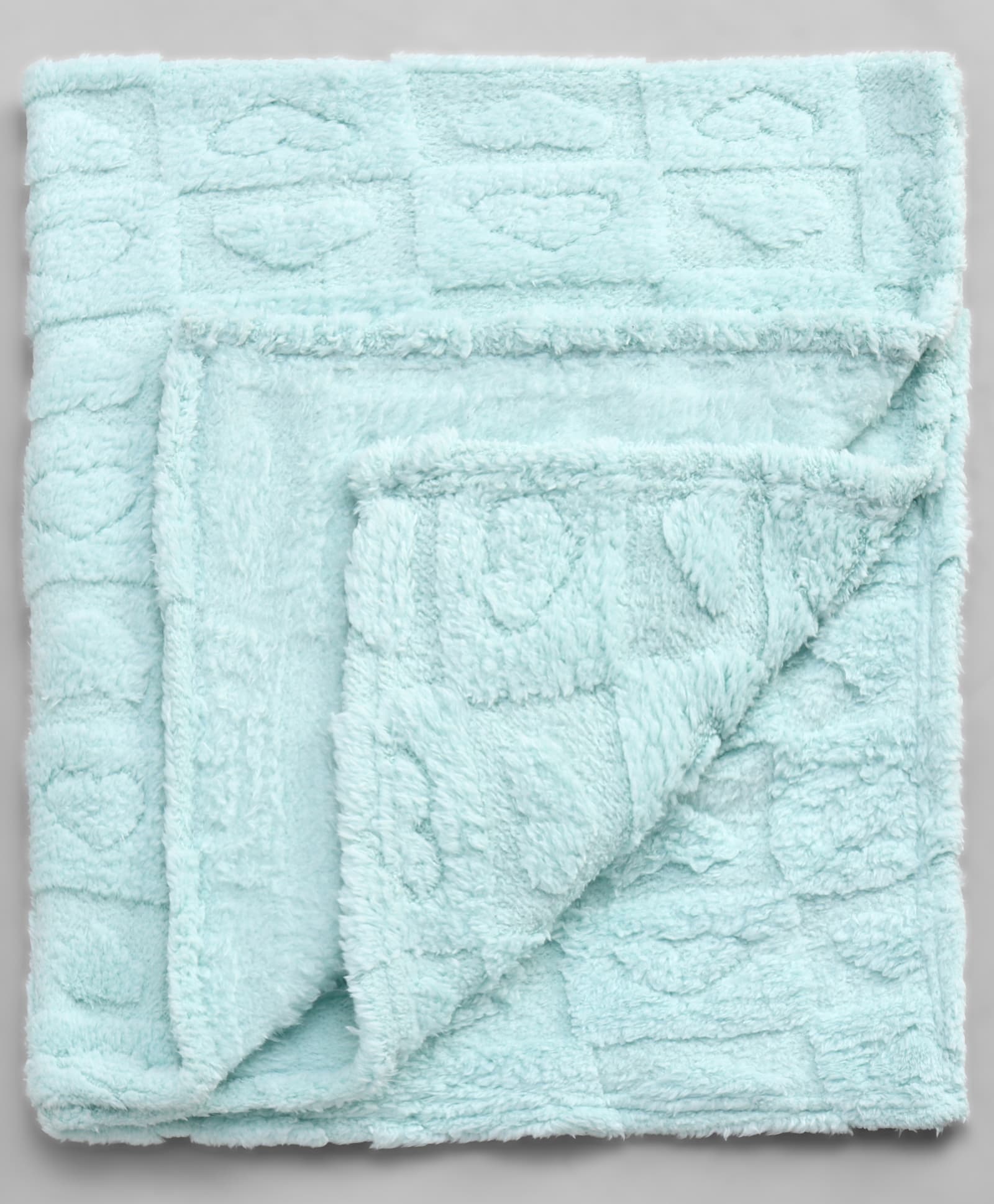 Babyhug Heart Shaped Embossed Baby Blanket - Green| Ultra Soft & Cozy| Lightweight & Breathable| Multi-Purpose for Crib, Stroller & Travel| All Season Baby Essential| Newborn & Toddler| Boys & Girls-image-12