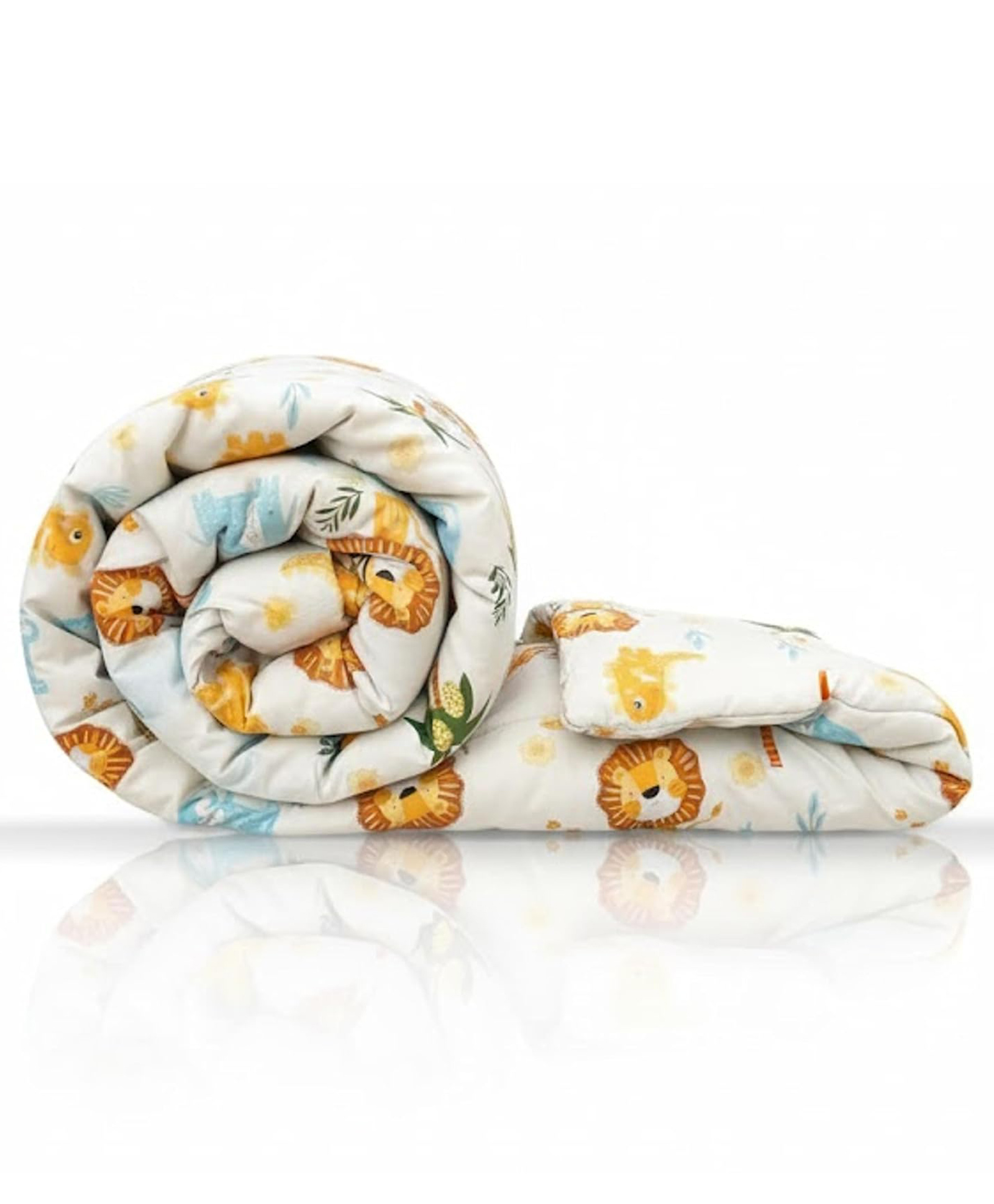 Filymore white lion Single Bed Comforter Cartoon Blankets for Kids Dohar for Kid Boys & Girls Children AC Blanket Summer & Winter Blankets (60x90 Inches) (White)-image-29