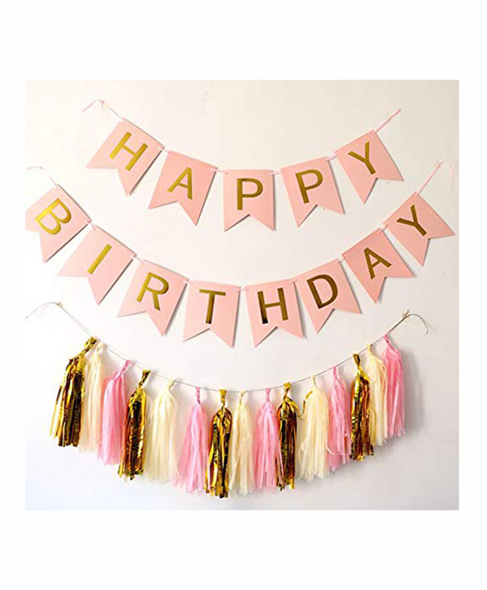 Amfin Happy Birthday Party Banner - Pink-picture-14