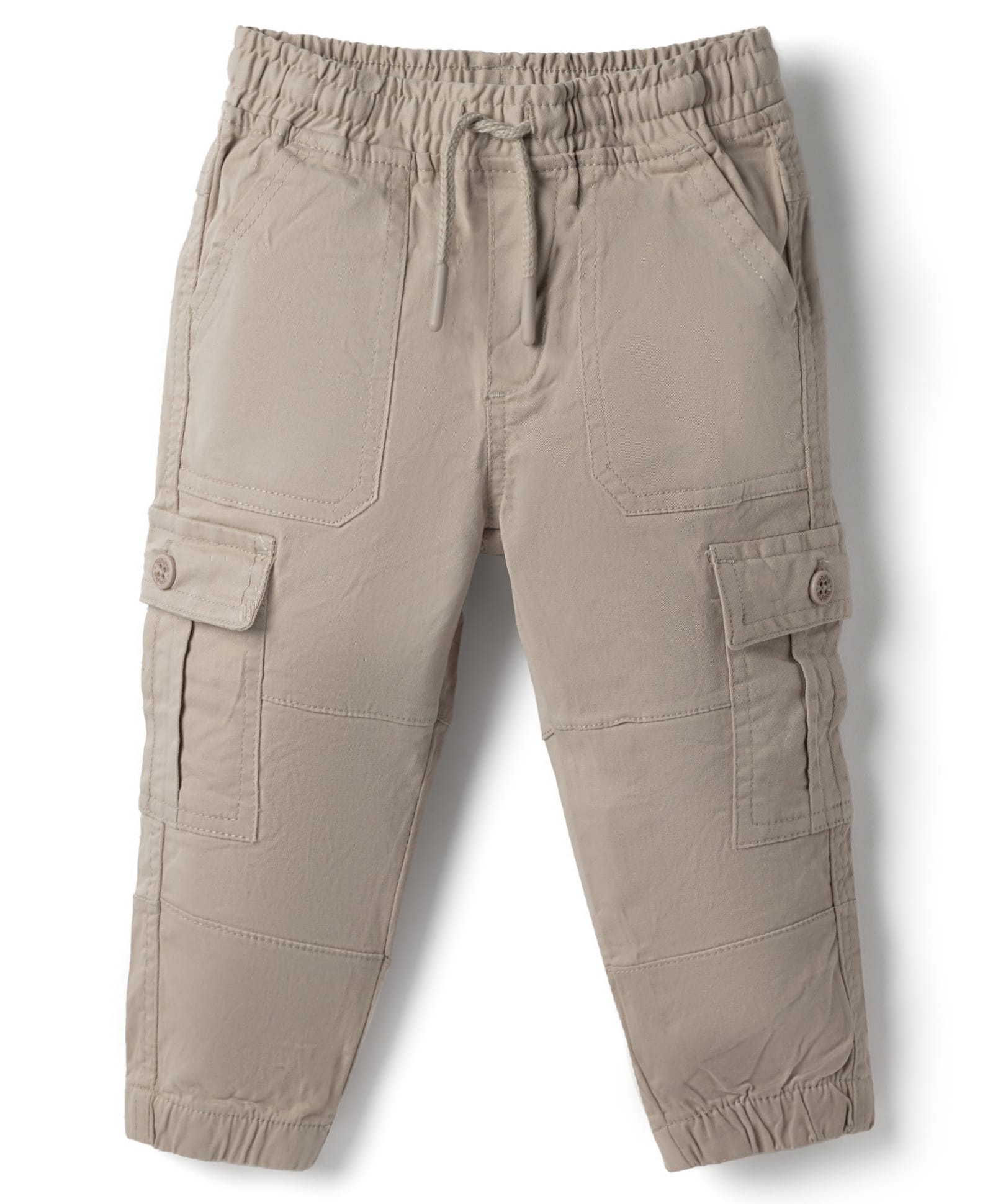 Babyhug Twill Woven Full Length Trousers with Stretch & Pockets - Beige-picture-16