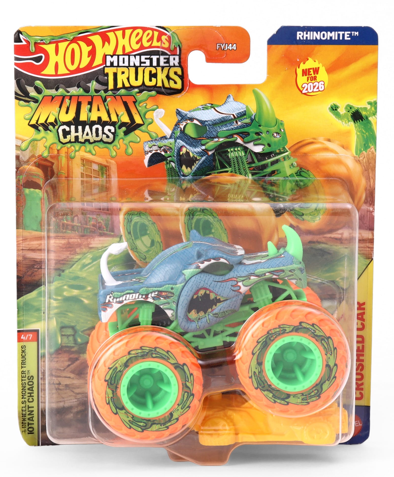hot wheels Hot Wheel Die Cast Free Wheel Monster Truck Mutant Chaos- Multi Color-picture-22
