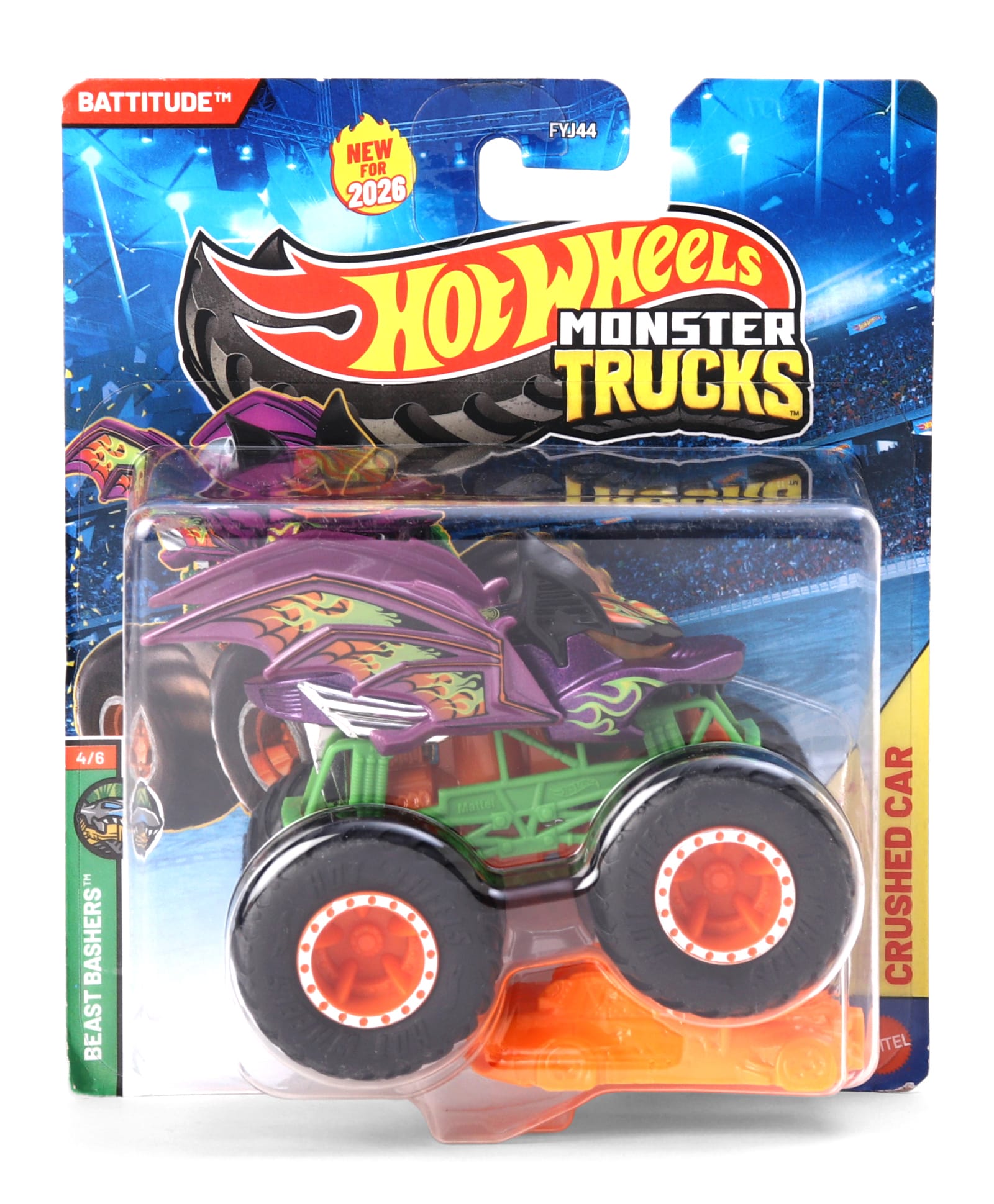 hot wheels Hot Wheel Die Cast Free Wheel Monster Truck Mutant - Multi Color-picture-11
