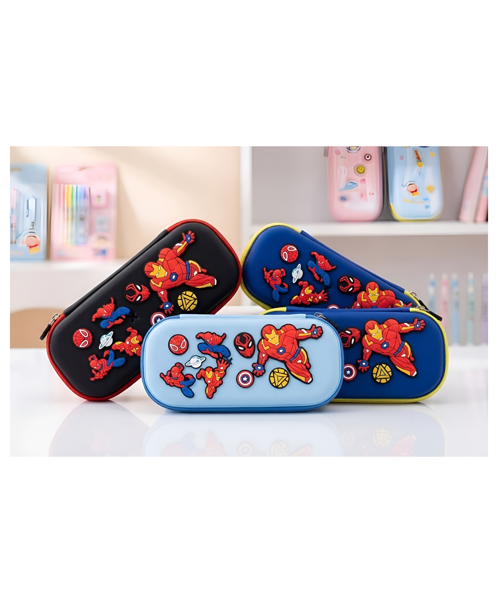 SCHOOLISH Silicone Stationery Normal Capacity Pencil Case With Detachable Charms Fro Kids Color May Vary - Pack of 1-picture-21